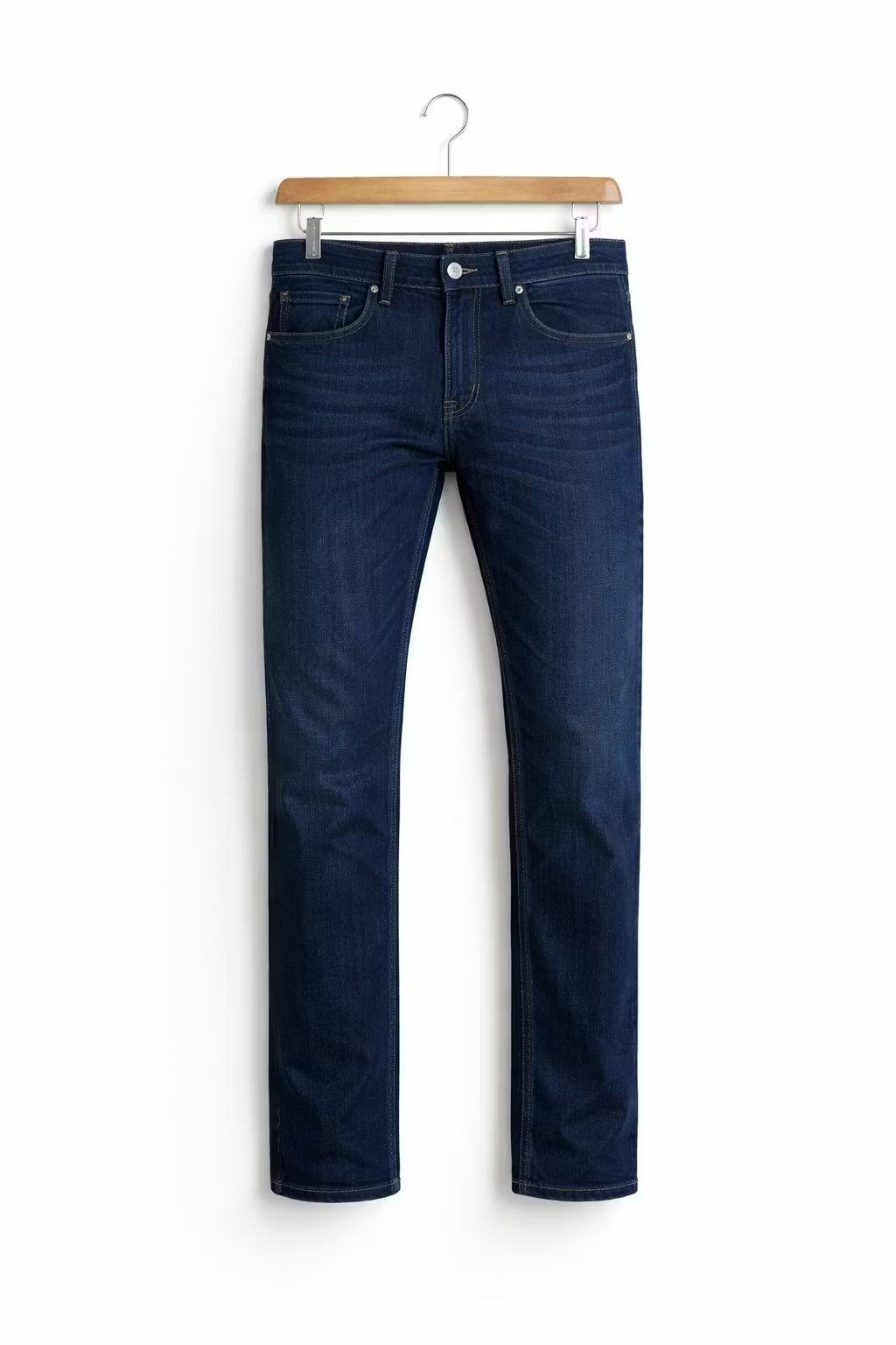 Men’s Dark Blue Straight Fit Trousers