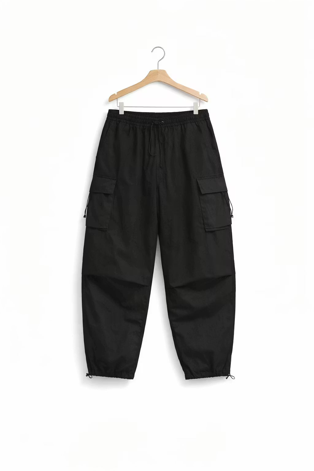 Utility Wide-Leg Cargo Trousers