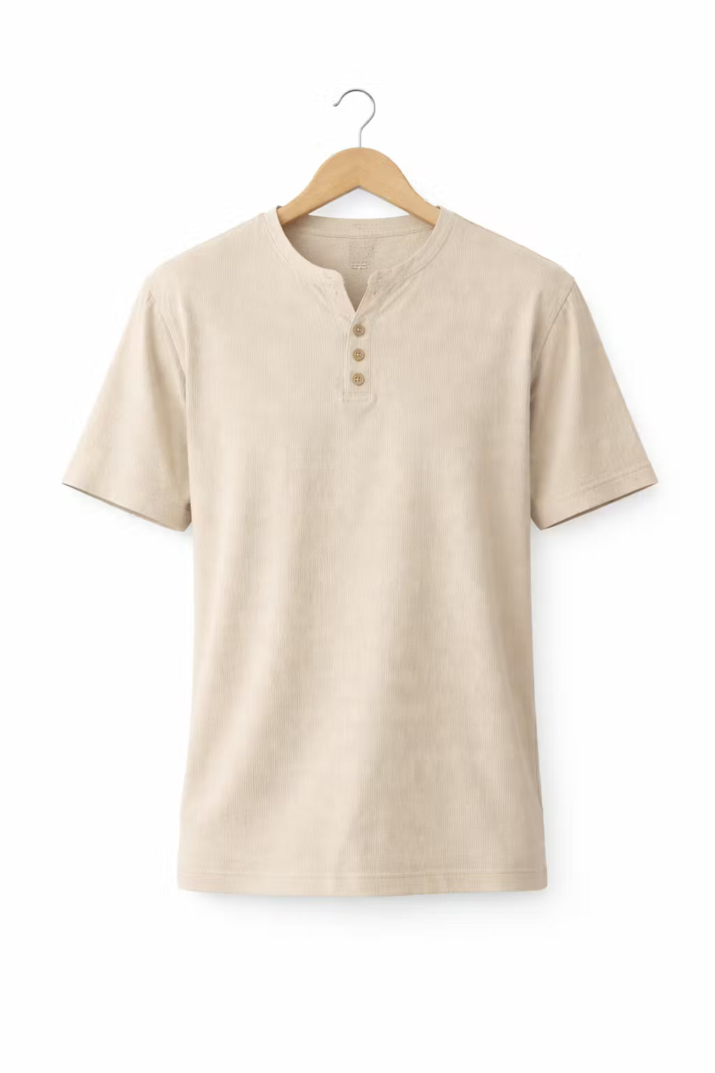 Men’s Cotton Home Short Sleeve Henley Shirt