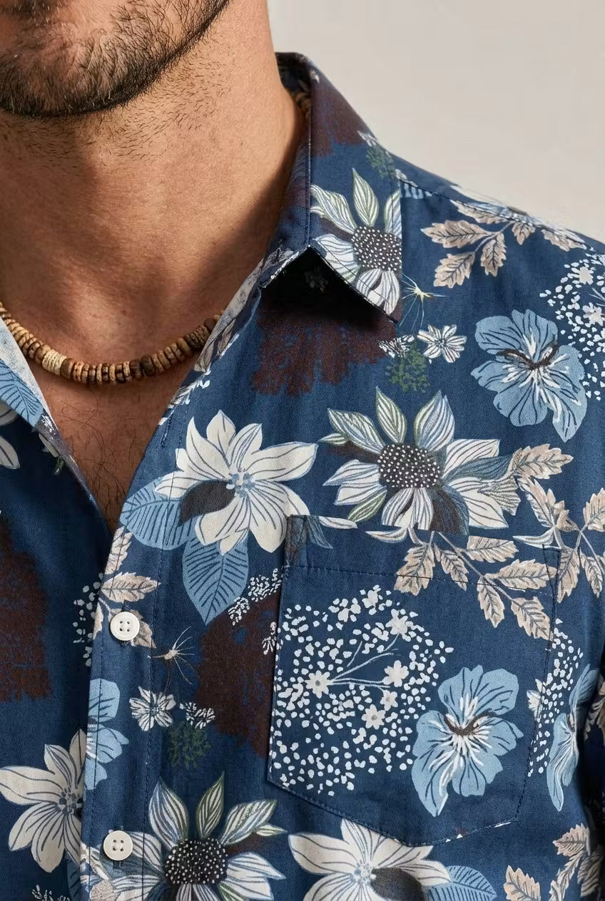 The Bluewater Floral Resort Shirt