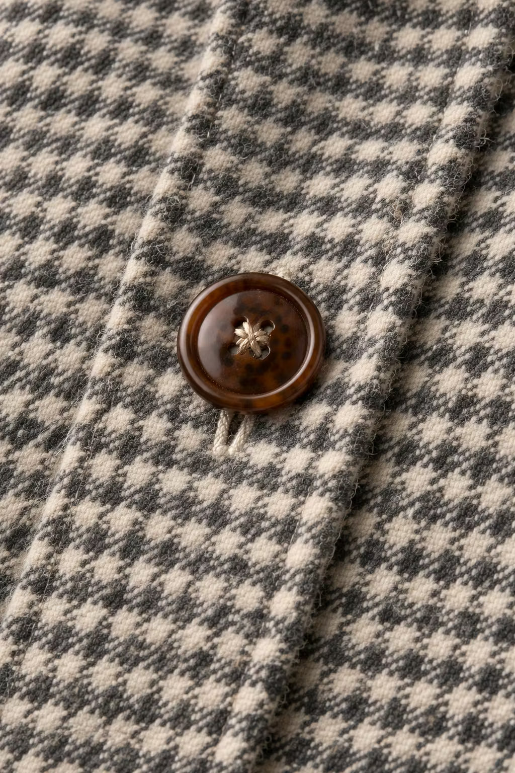 Textured Check Button Shirt Jacket