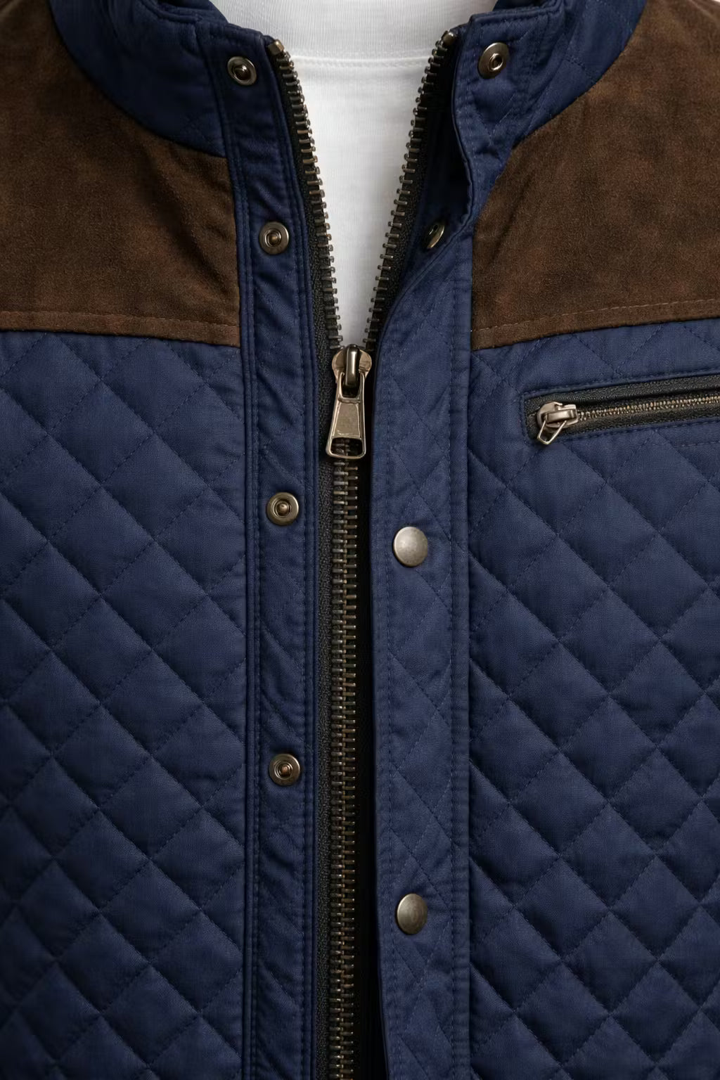 Heritage Quilted Stand Collar Jacket