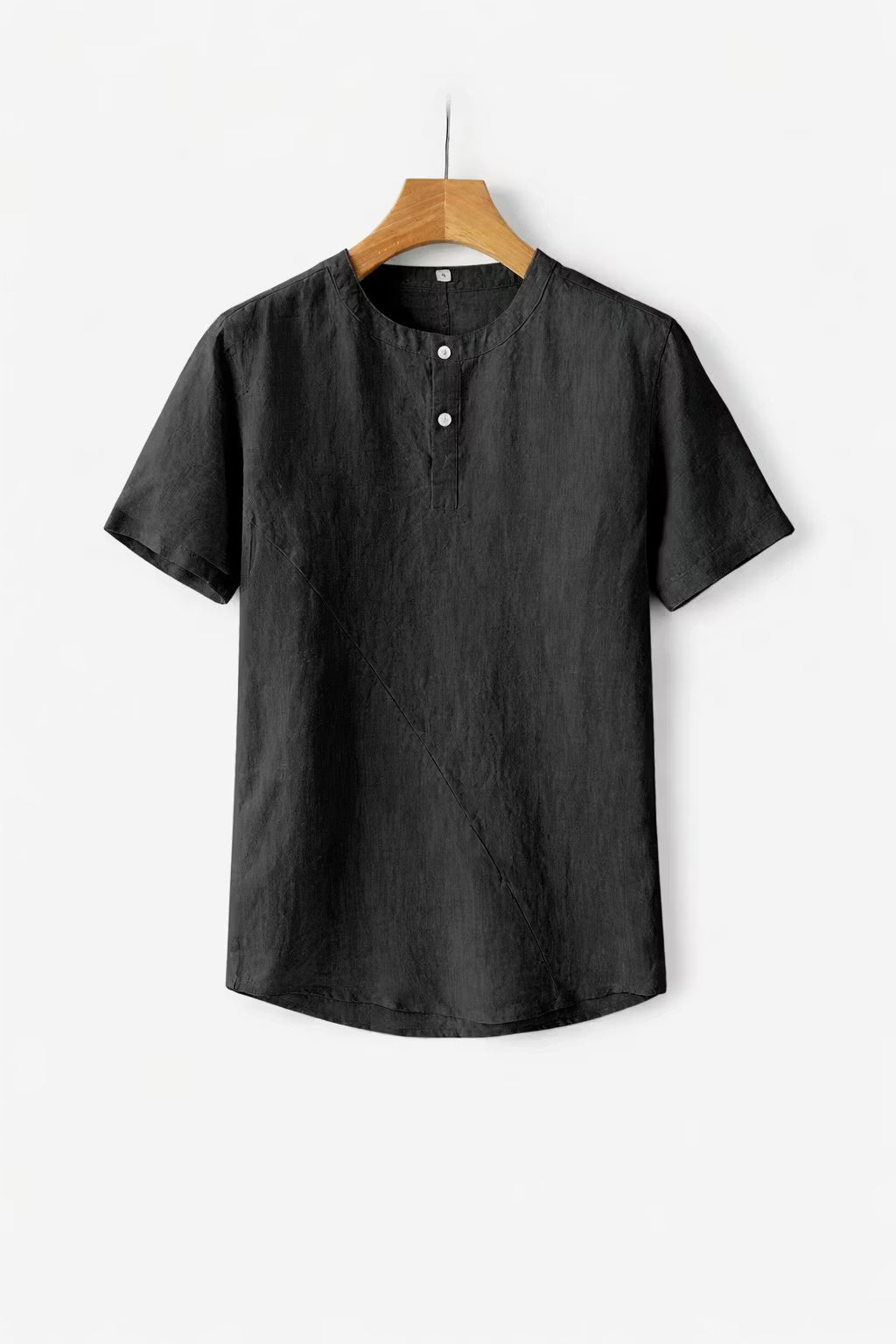 Men’s Linen Home Henley Shirt