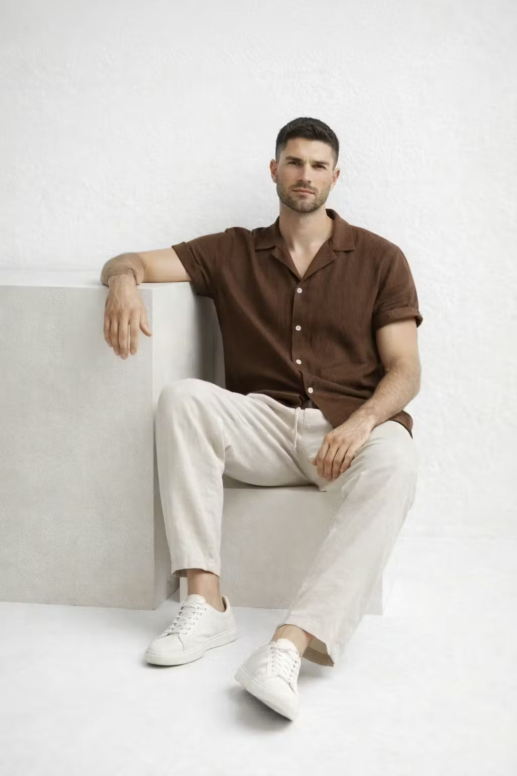 Relaxed Two-Piece Button Shirt Set