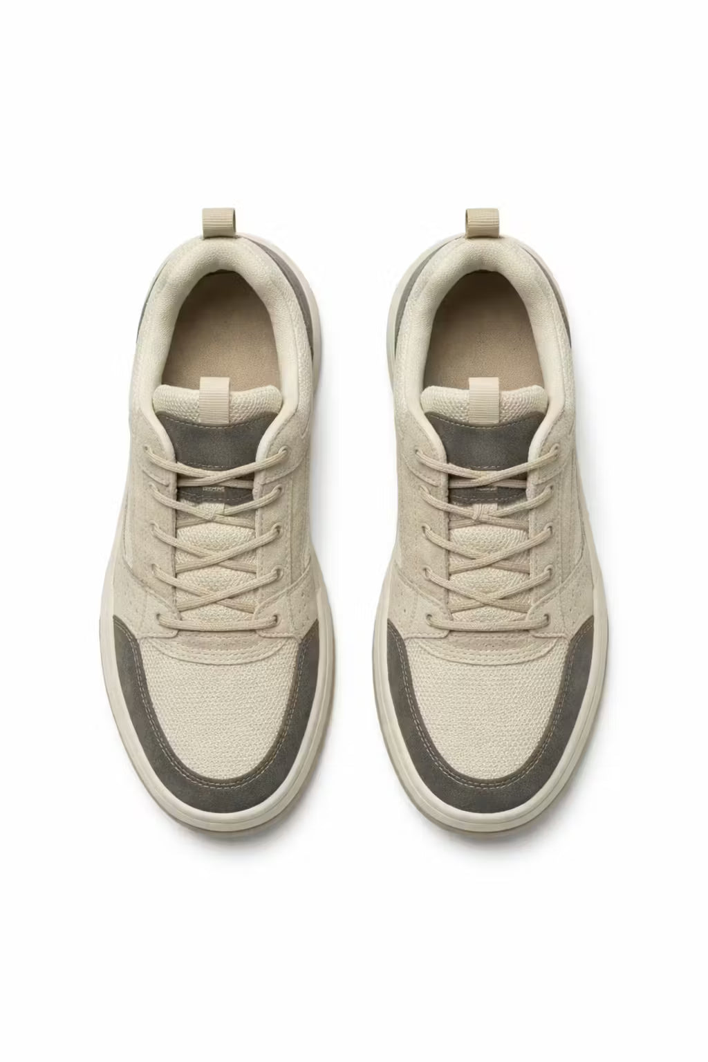 Mesh Panel Low-Top Skate Sneakers