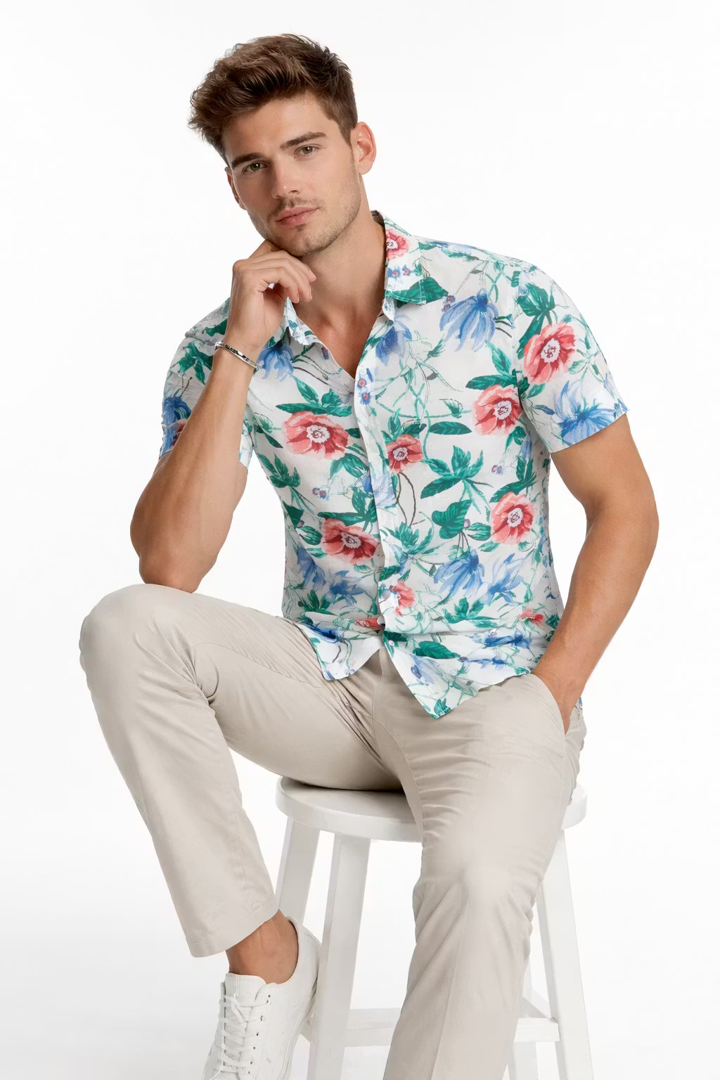Tencel Lyocell Floral Resort Shirt