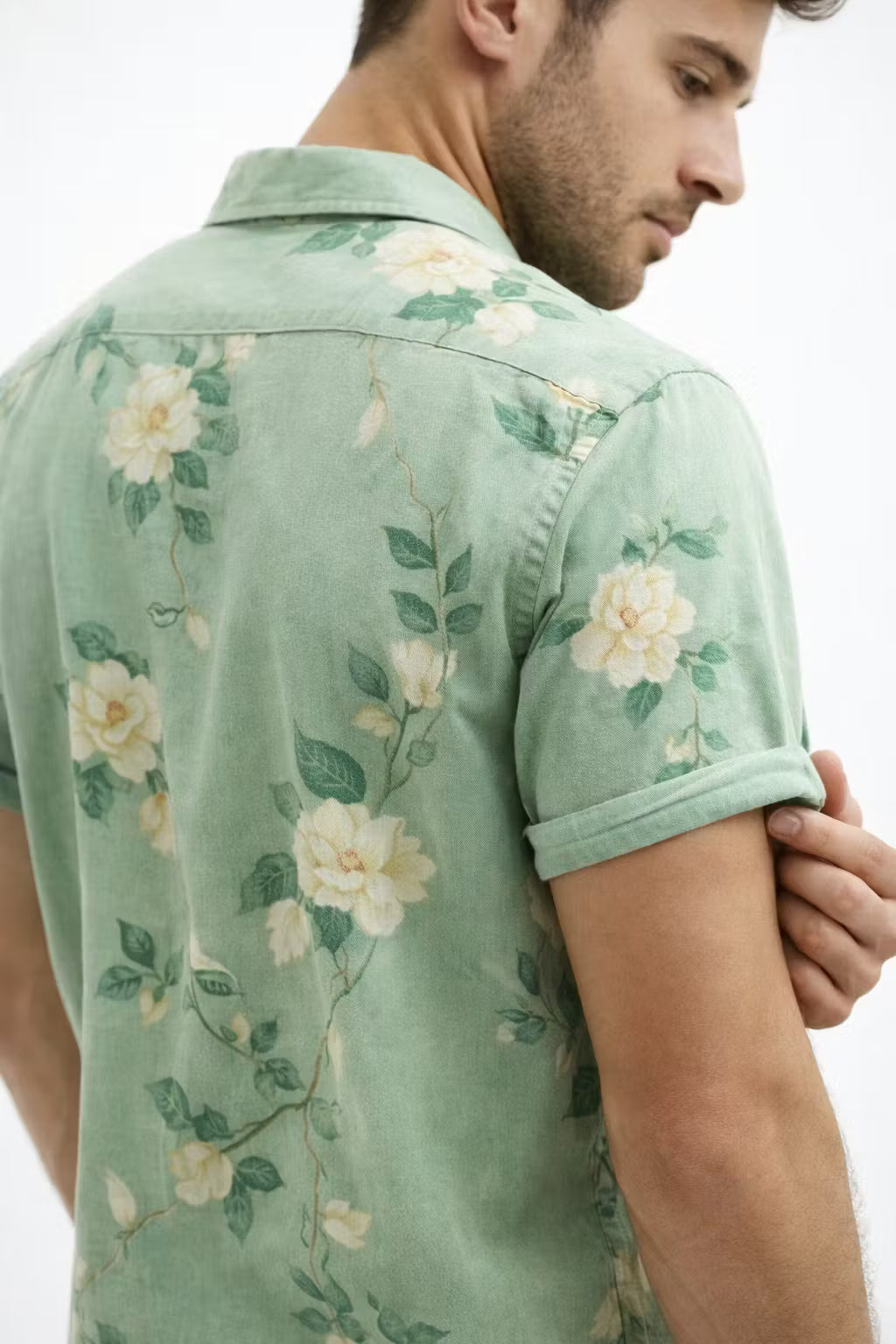 Floral Short Sleeve Button Shirt