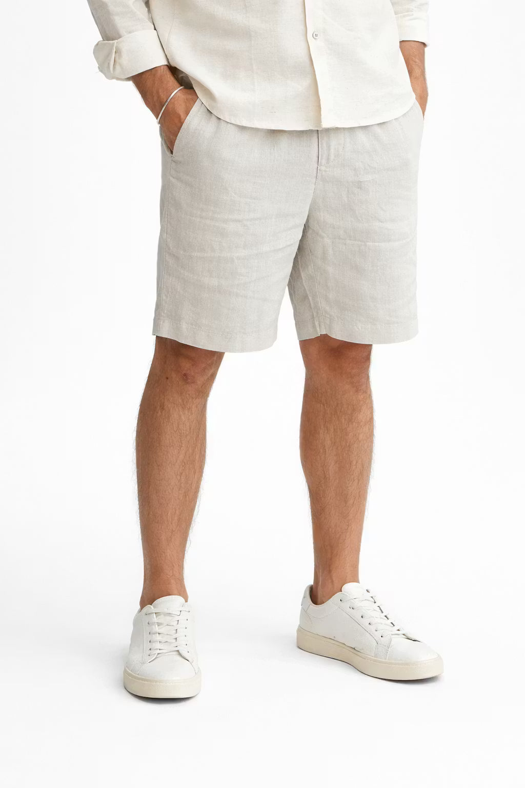 Men’s Soft Lounge Shorts With Elastic Waist Drawstring And Relaxed Fit