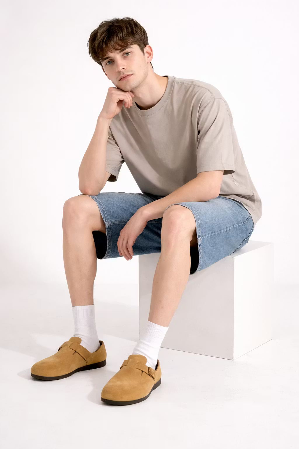 Vintage Wash Relaxed Denim Jorts
