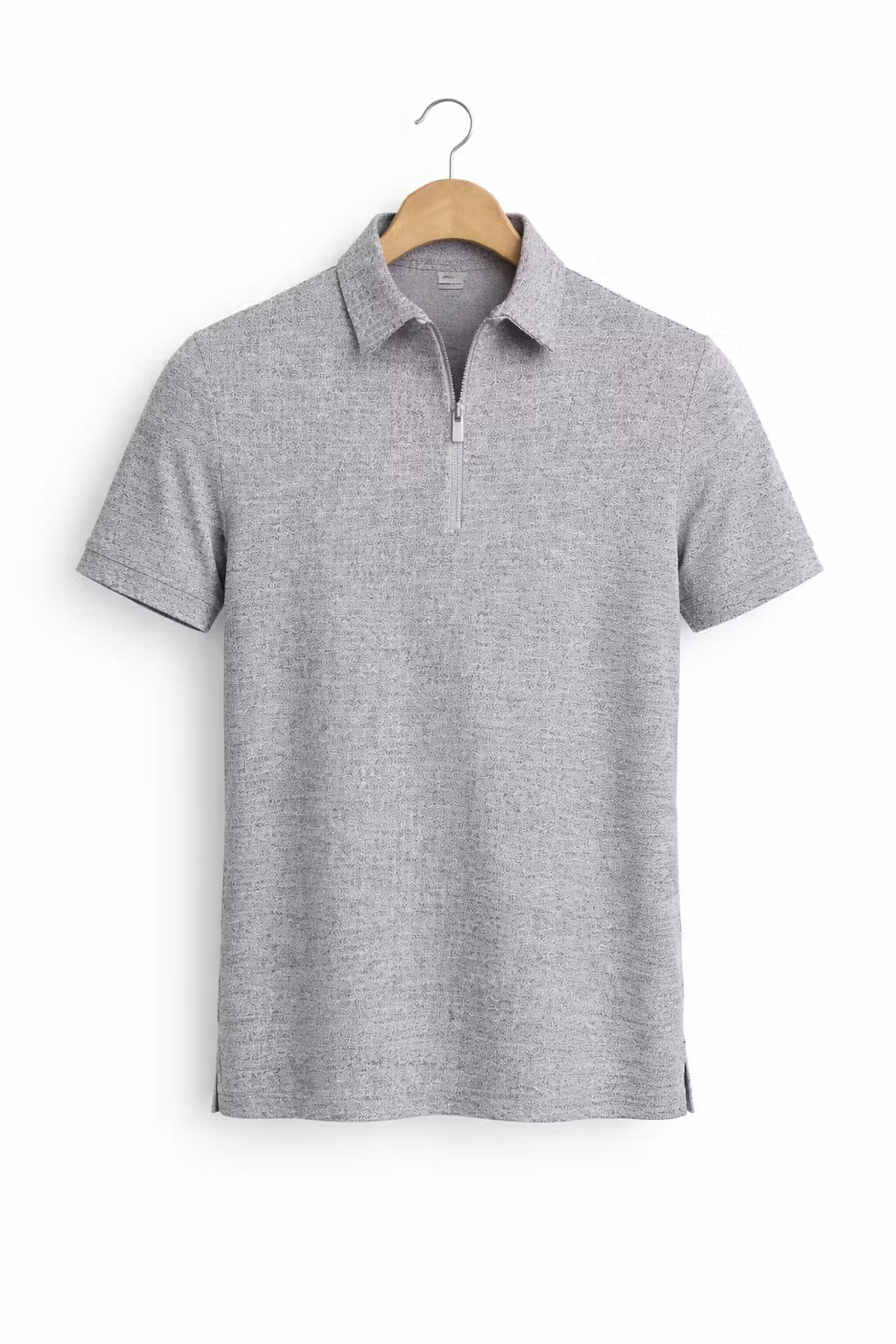 Easton Textured Zip Polo