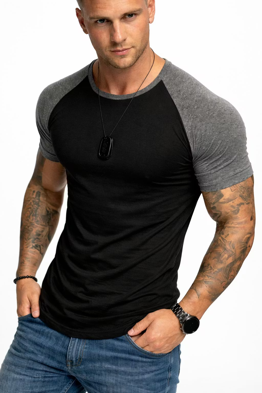 Ironridge Contrast Raglan Tee