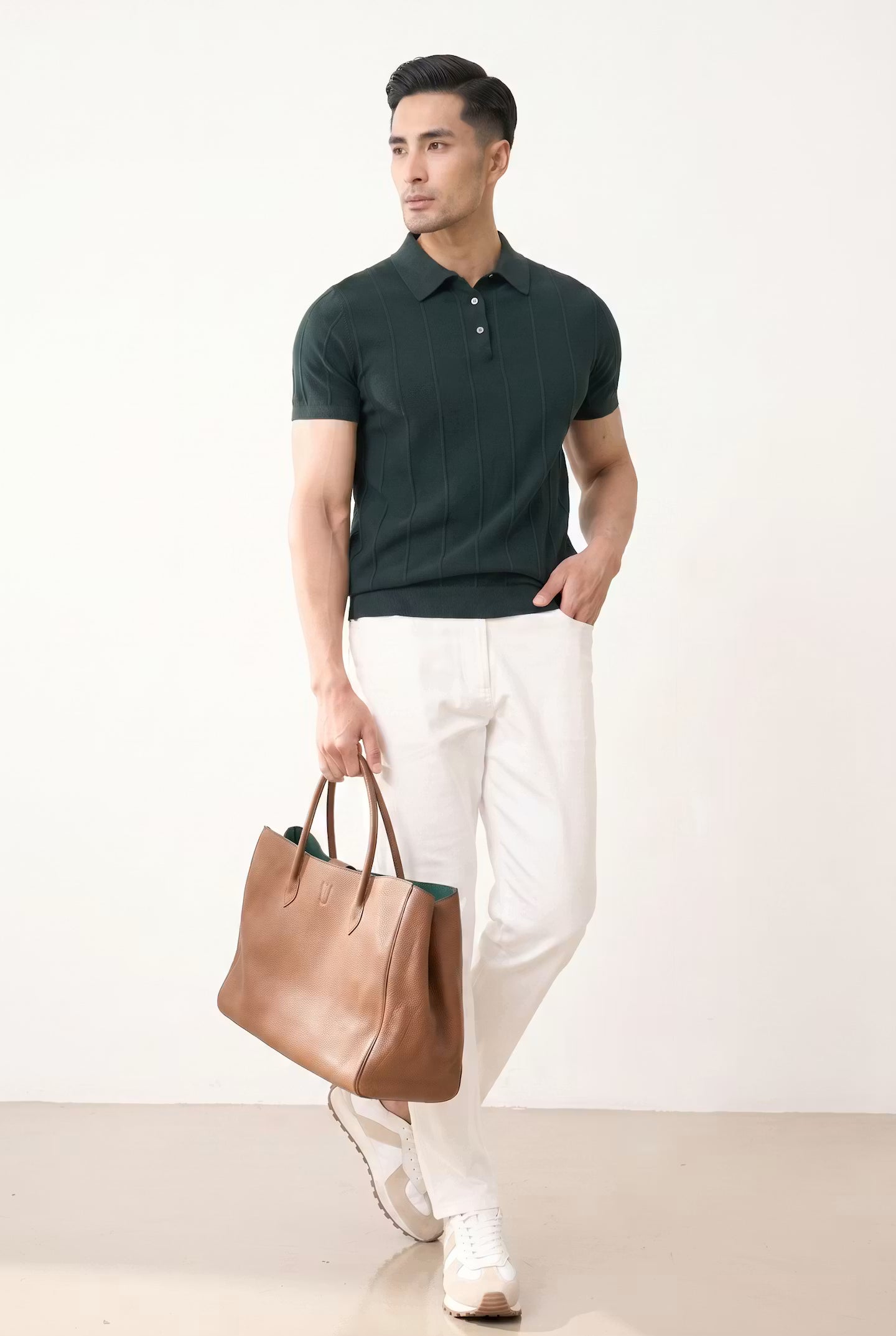 Preston Rib Knit Polo