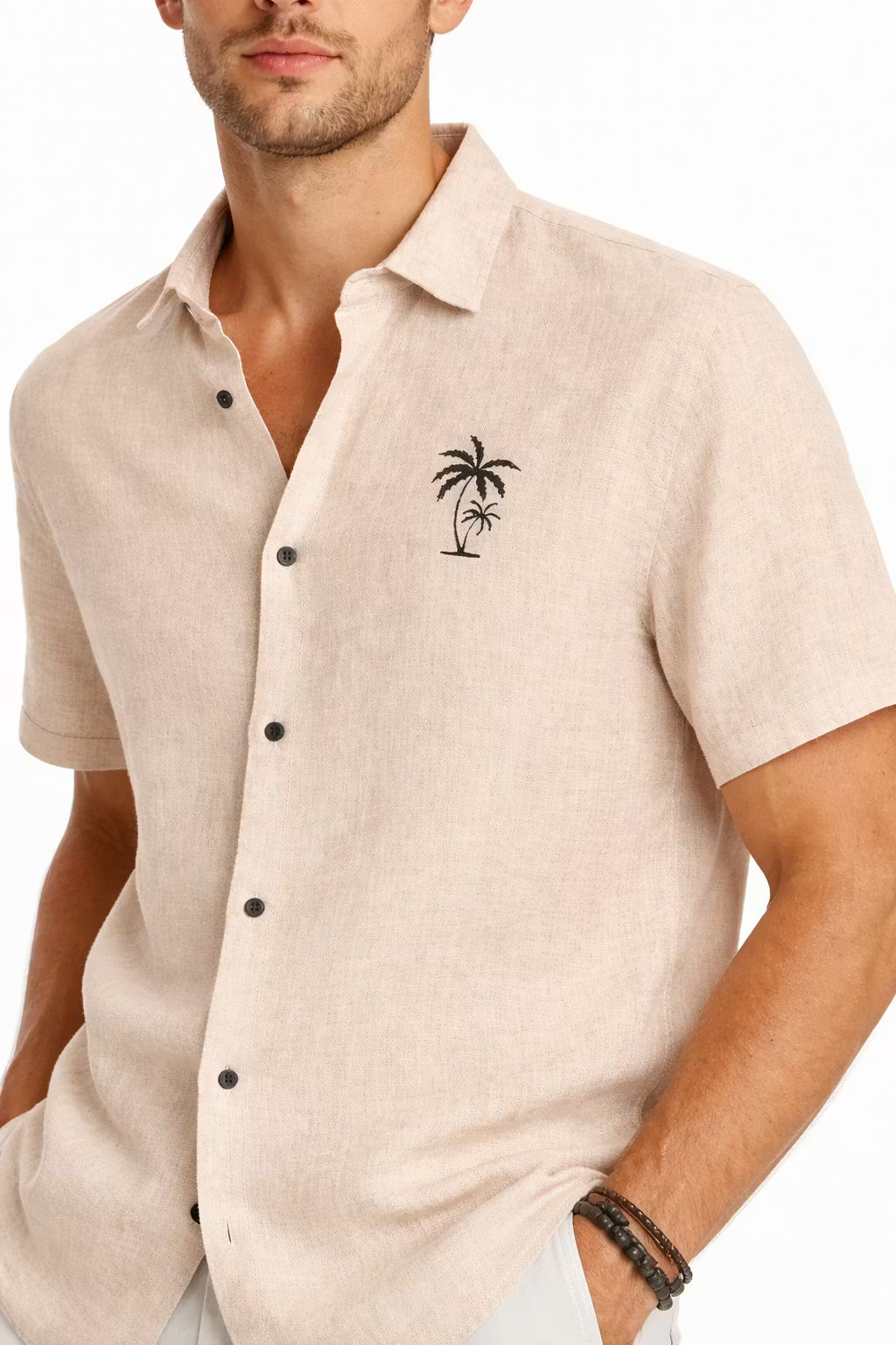 Palma Coastal Embroidered Woven Shirt