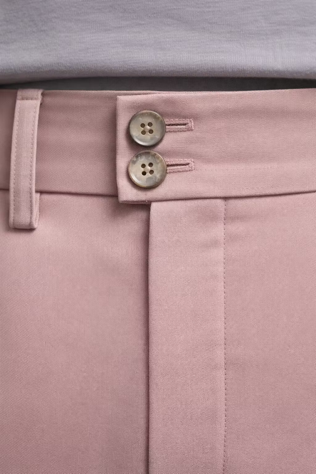 High-Waist Pleated Tailored Trousers