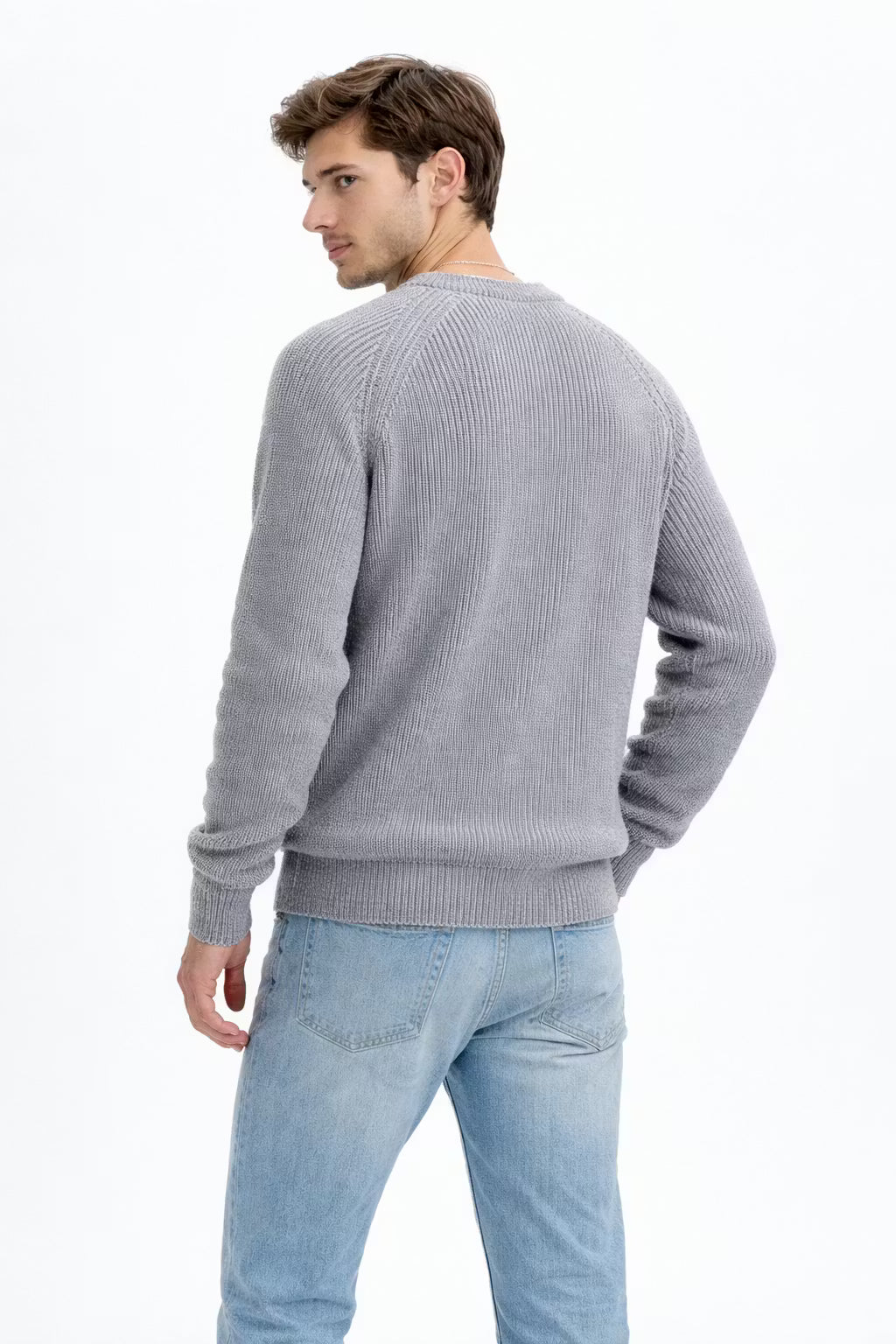Raglan Rib Knit Crew