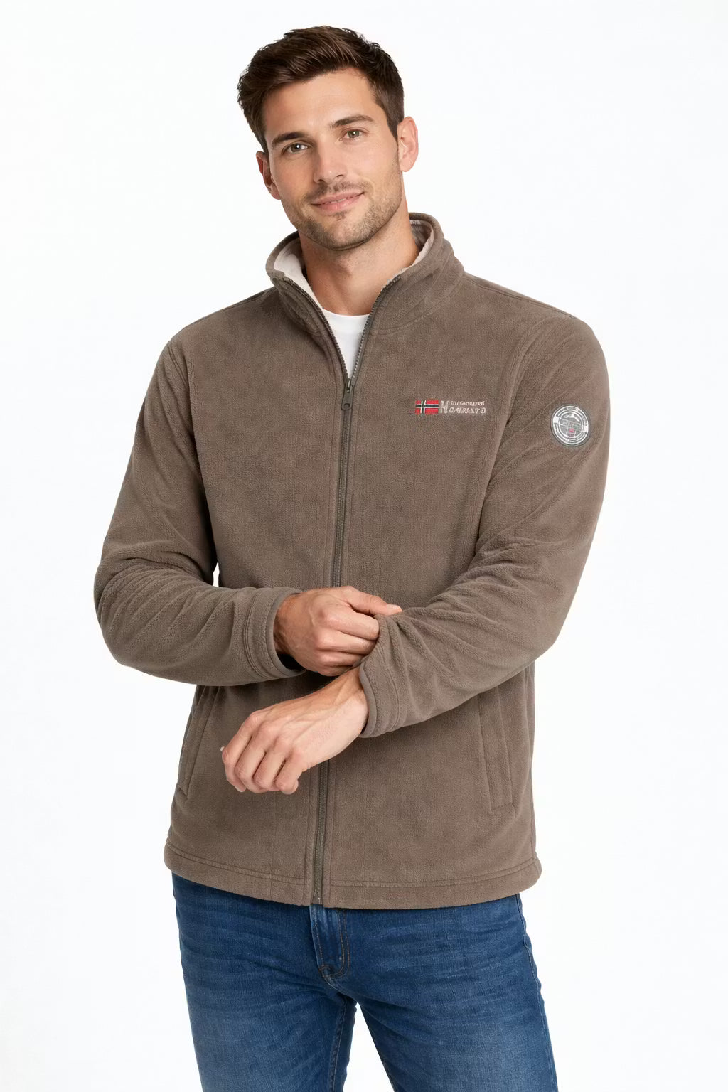 Men’s Fleece Jacket With Zip Front