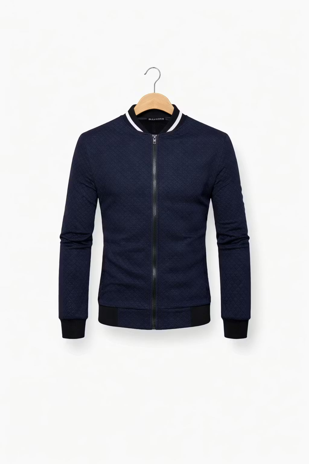 Men’s Textured Quilted Zip Jacket