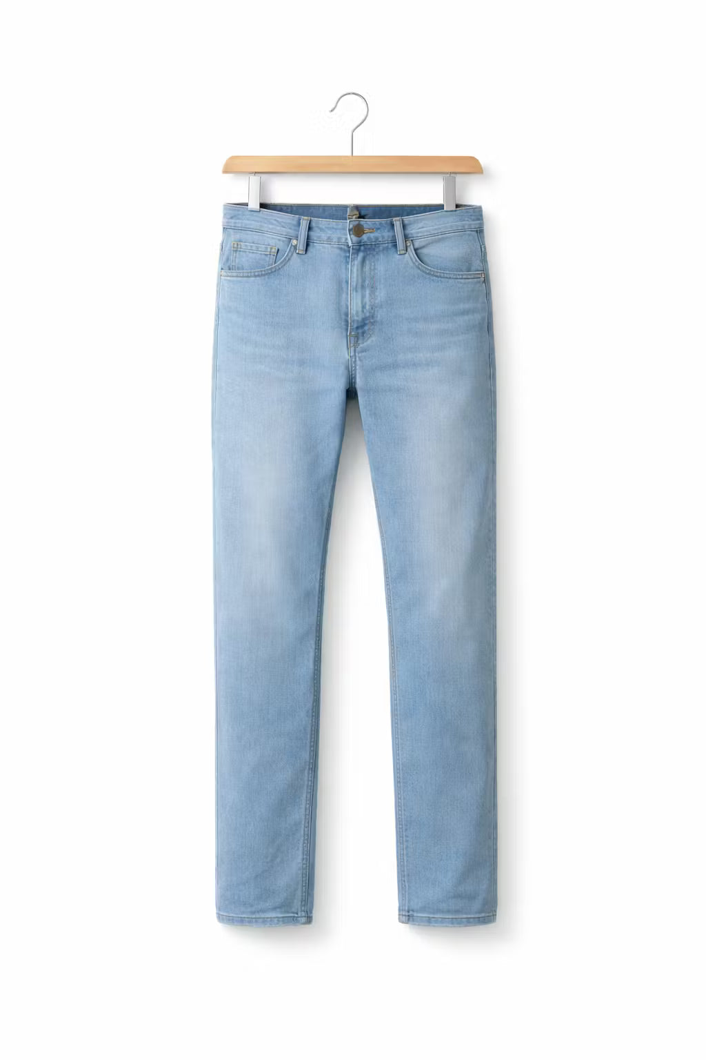 Men’s Light Wash Straight Fit Denim Jeans
