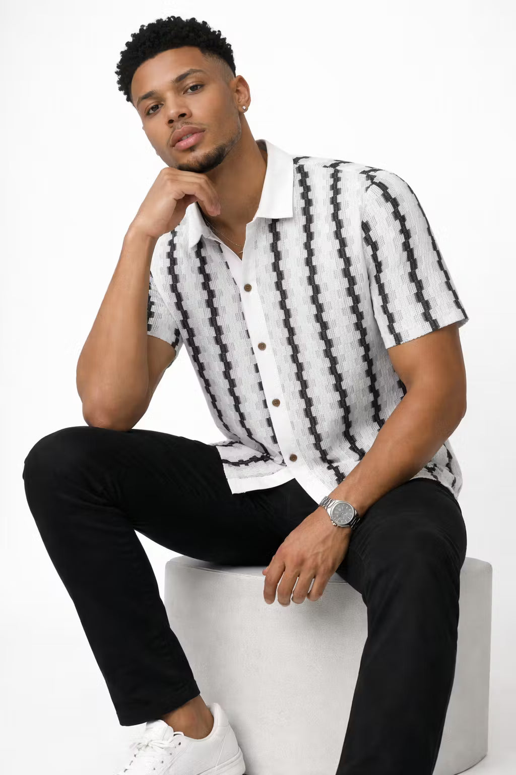 Monarch Textured Knit Shirt