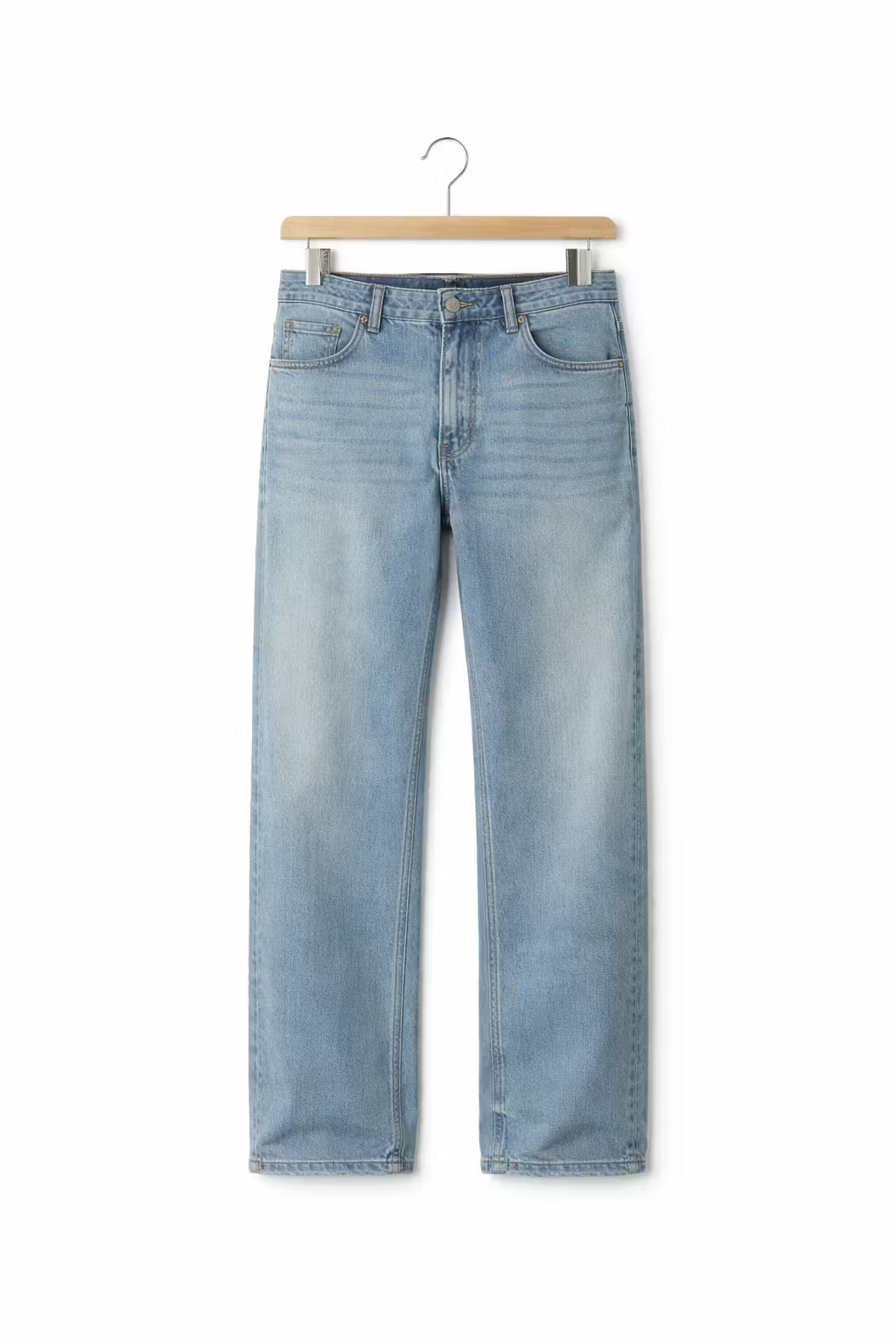 Light Wash Wide-Leg Denim Pant