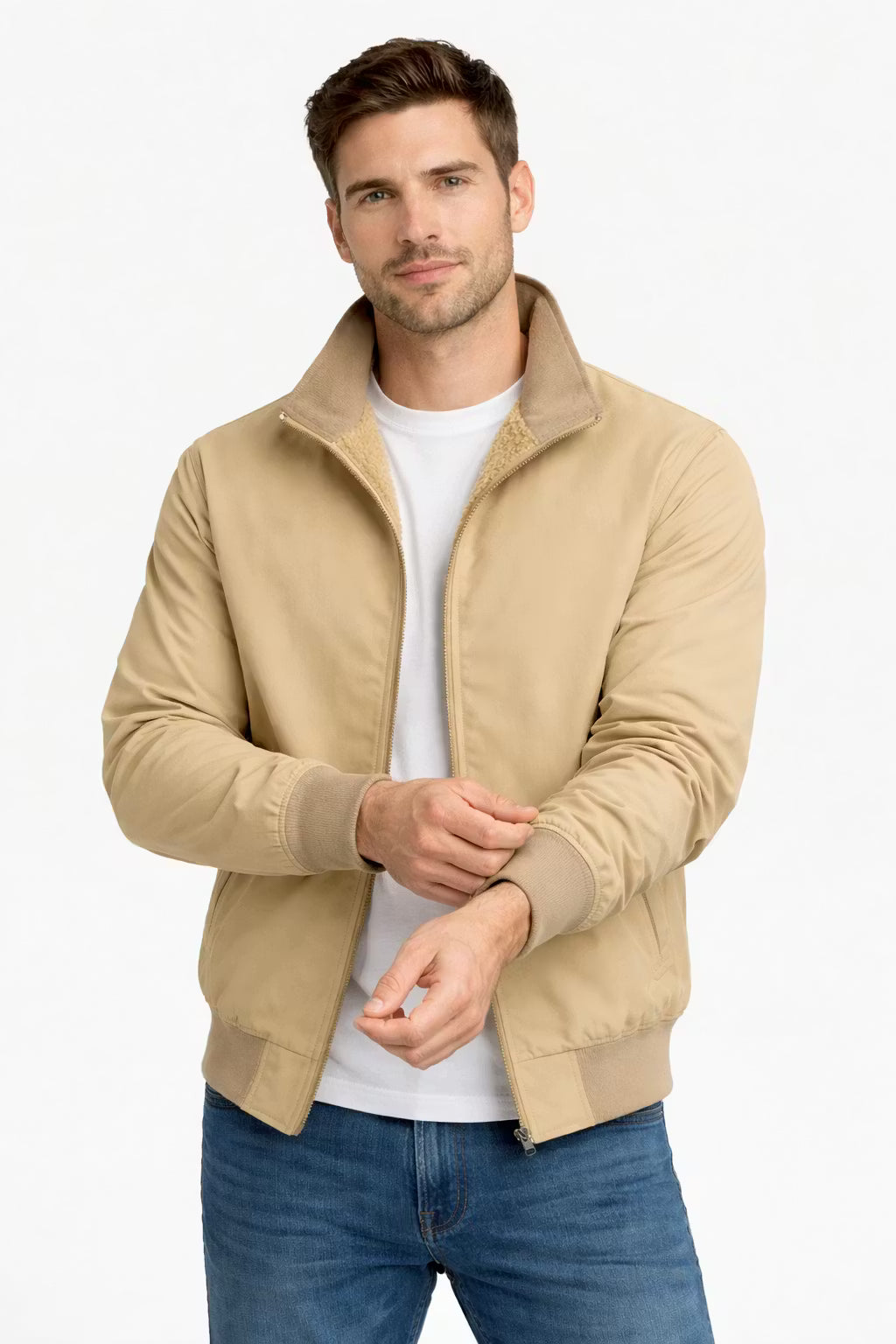 Northline Sherpa-Lined Zip Jacket
