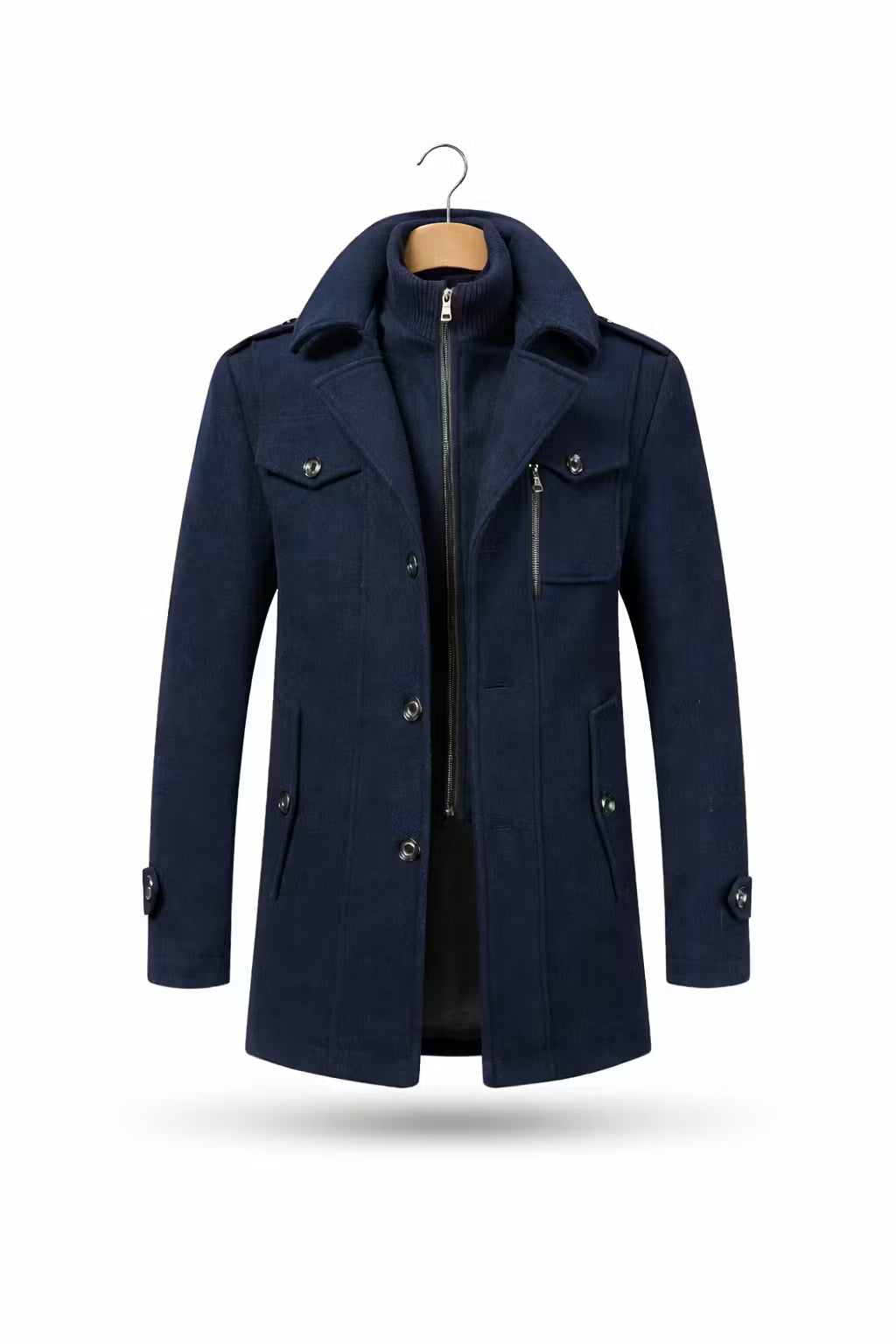 Men’s Structured Mid-Length Coat