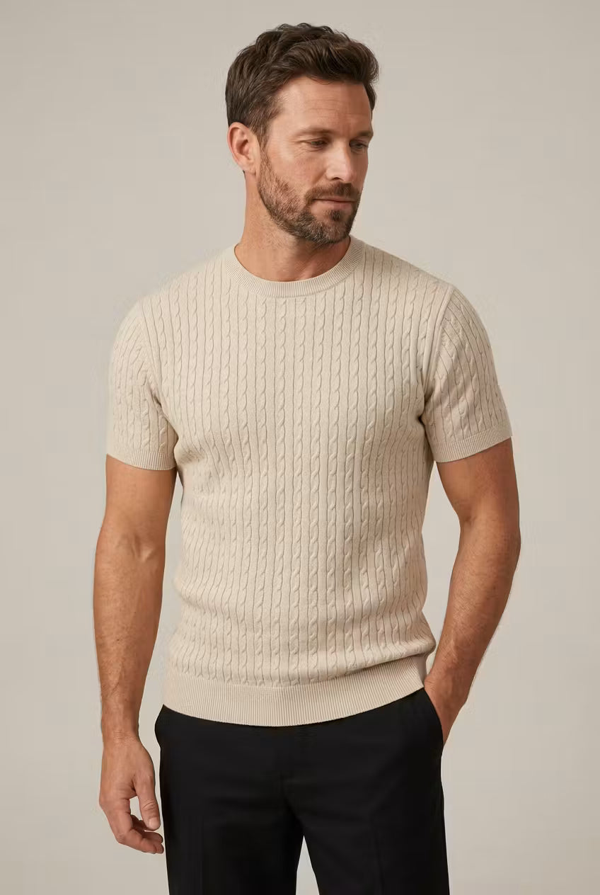 Riviera Cable Knit Tee