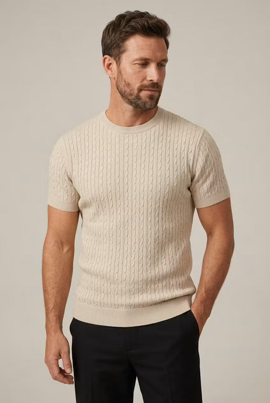 Riviera Cable Knit Tee