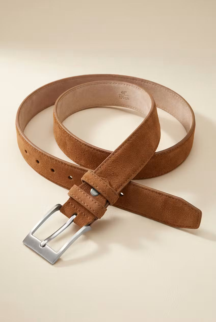 Westbrook Suede-Texture Belt