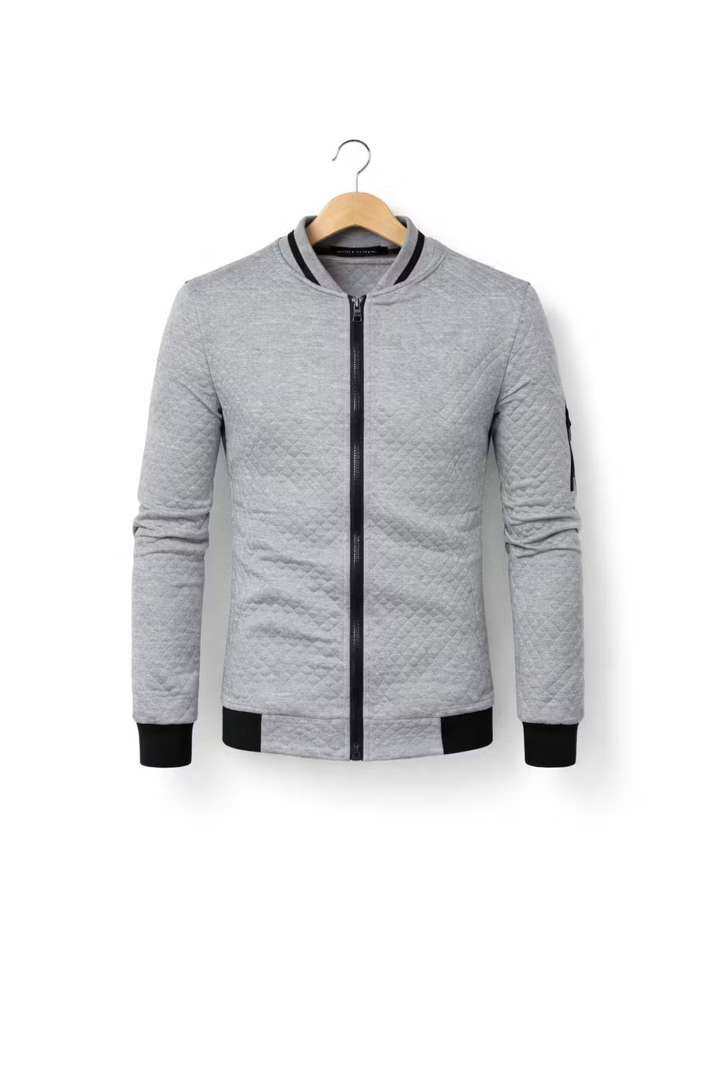 Men’s Textured Quilted Zip Jacket