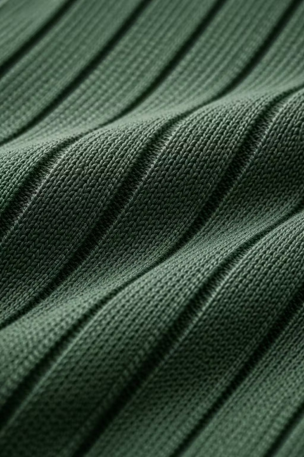 Ribbed Knit Short Sleeve Polo Shirt