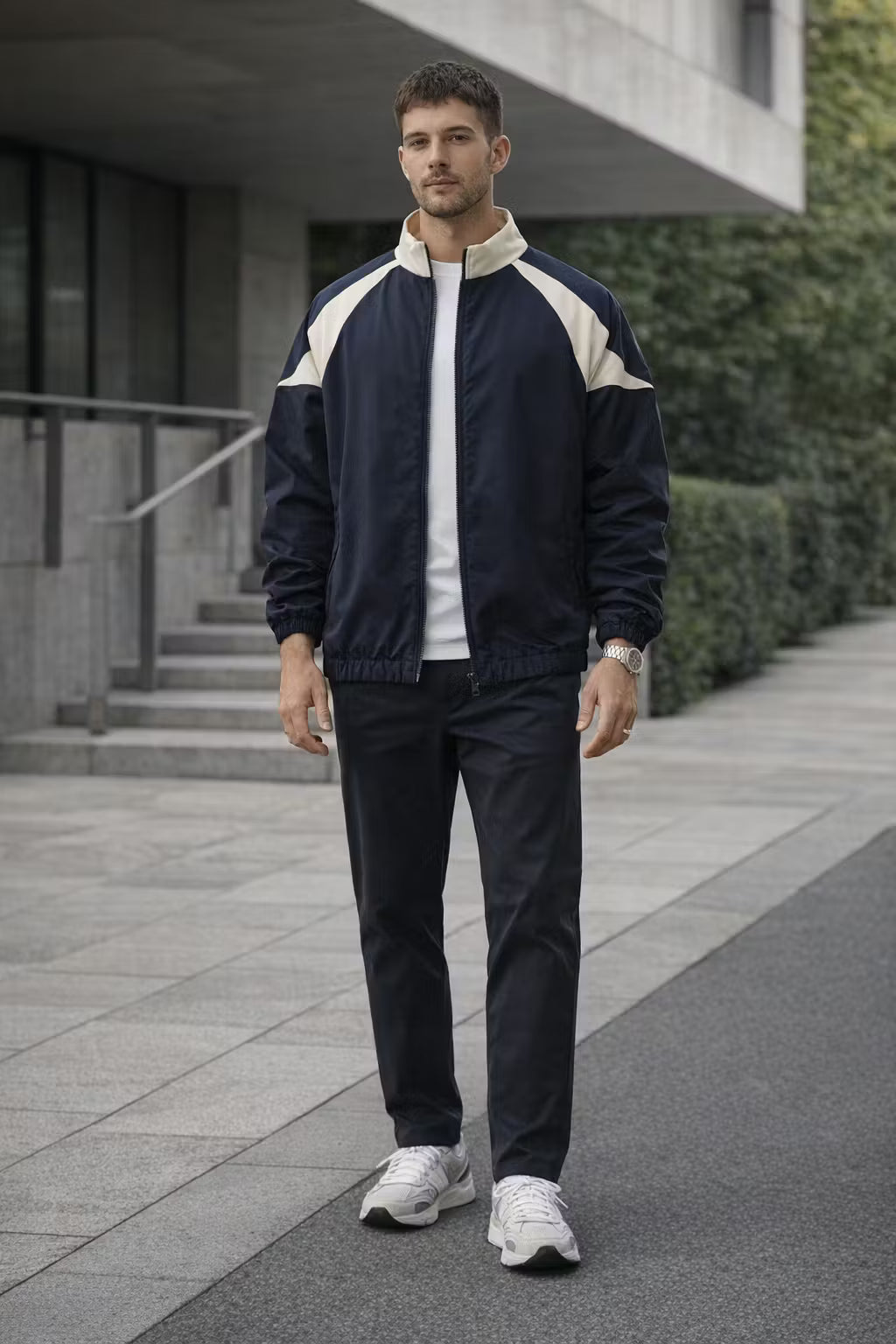 The Coastal Contrast Track Jacket