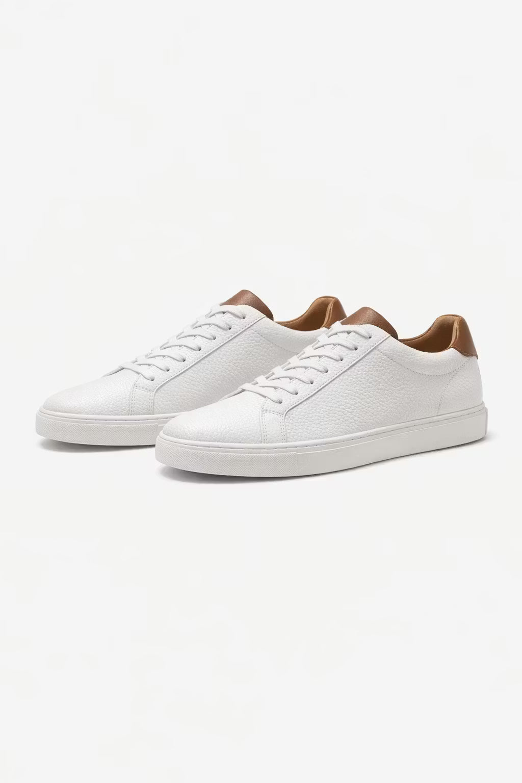 Textured Low-Top Lace-Up Sneakers