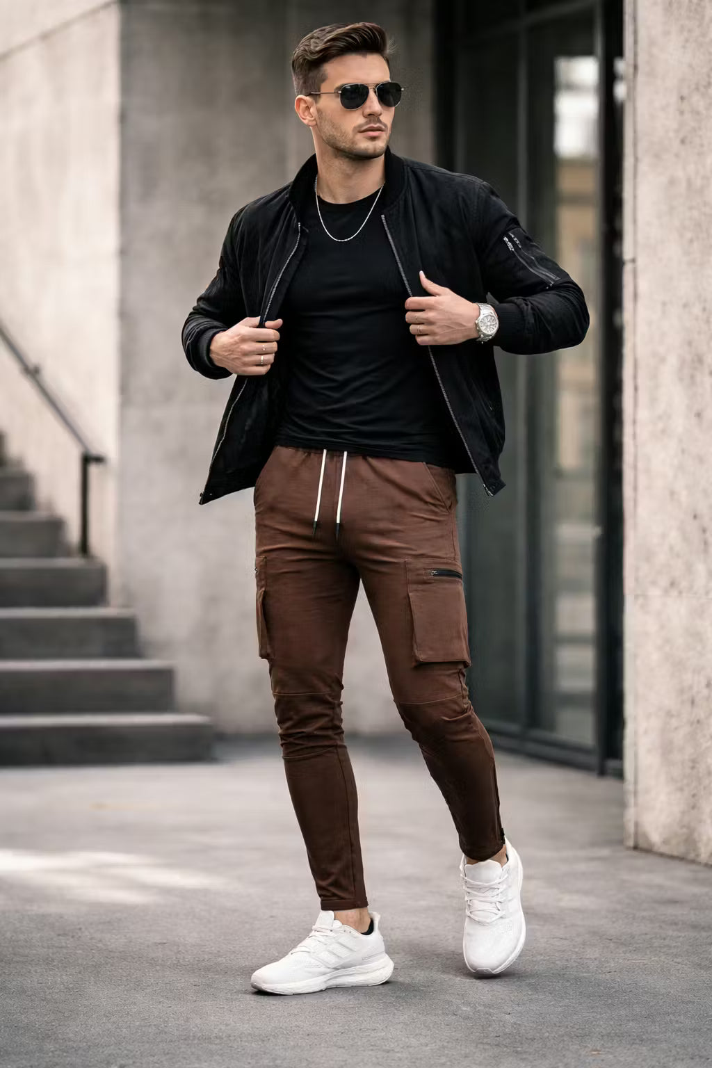Men’s Athletic Cargo Joggers