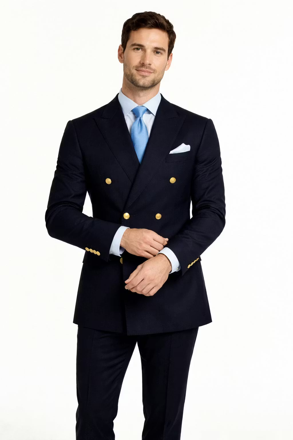 Men’s Navy Formal Suit With Jacket And Trousers