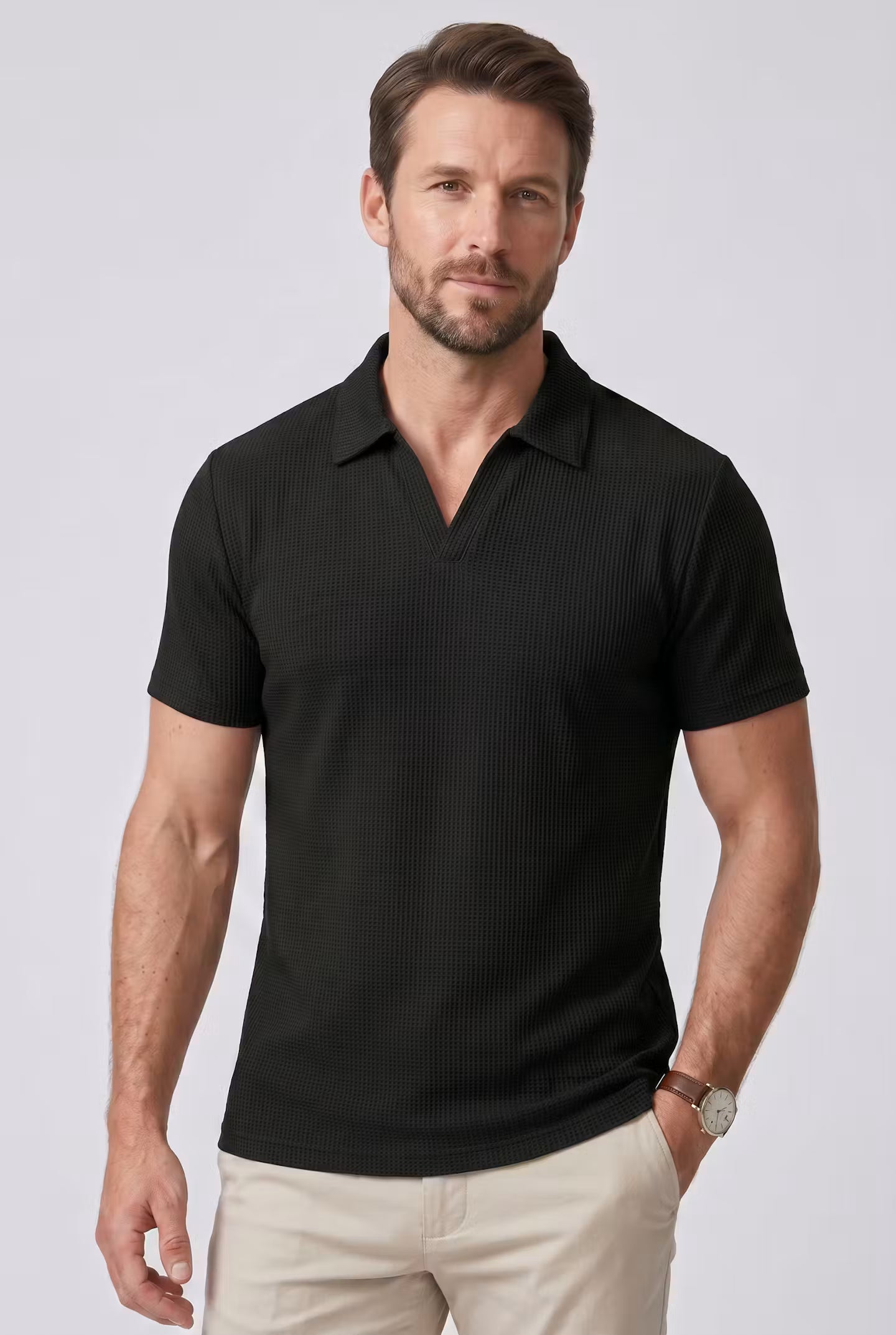 Marlow Waffle Polo