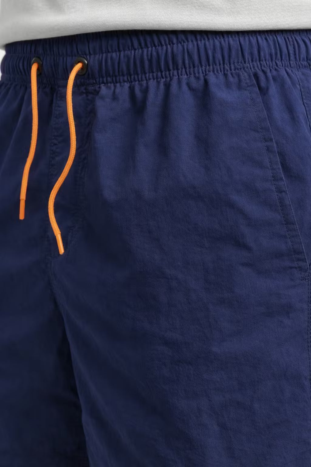 Elastic Drawstring Nylon Shorts