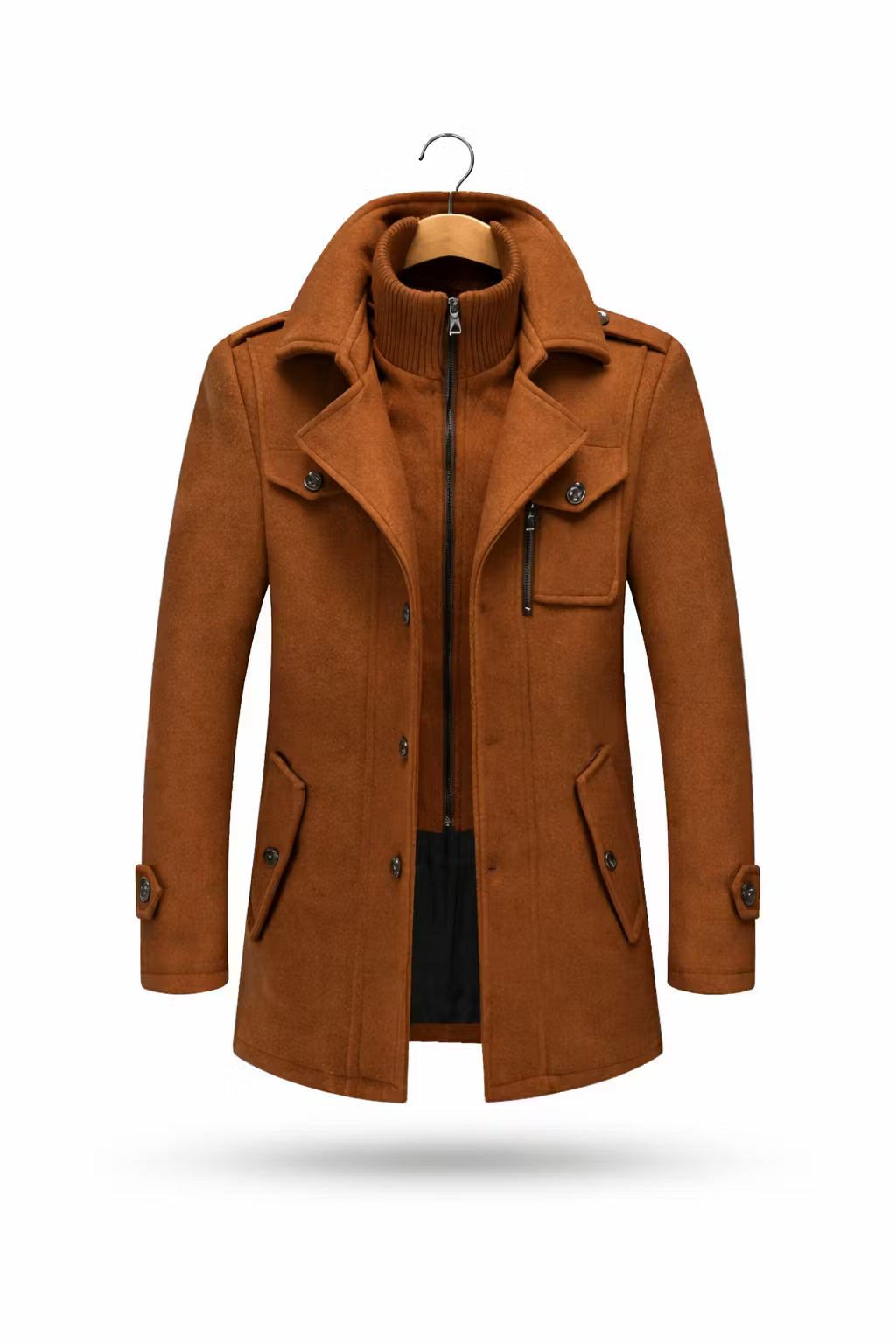 Men’s Structured Mid-Length Coat