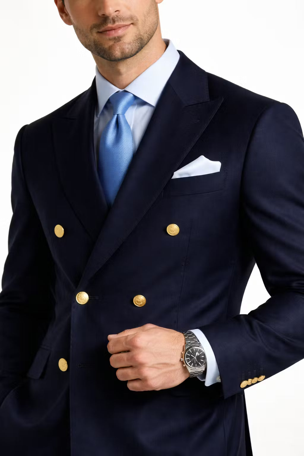 Men’s Navy Formal Suit With Jacket And Trousers