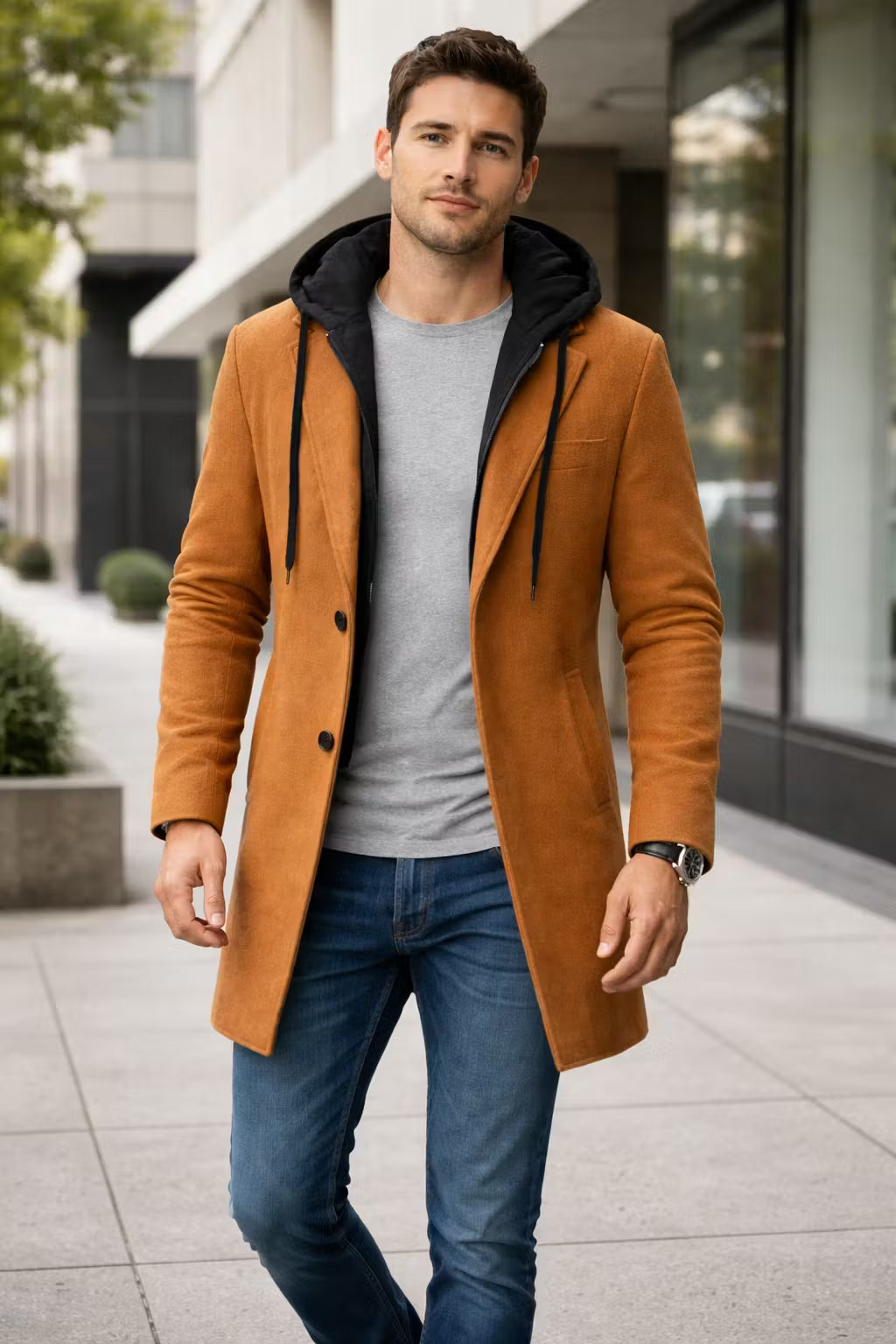 Maple Ridge Hooded Overcoat