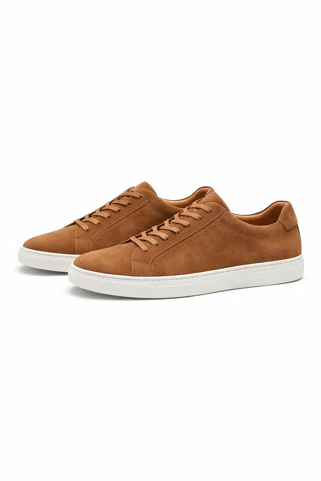 Suede Panel Low-Top Lace Sneakers