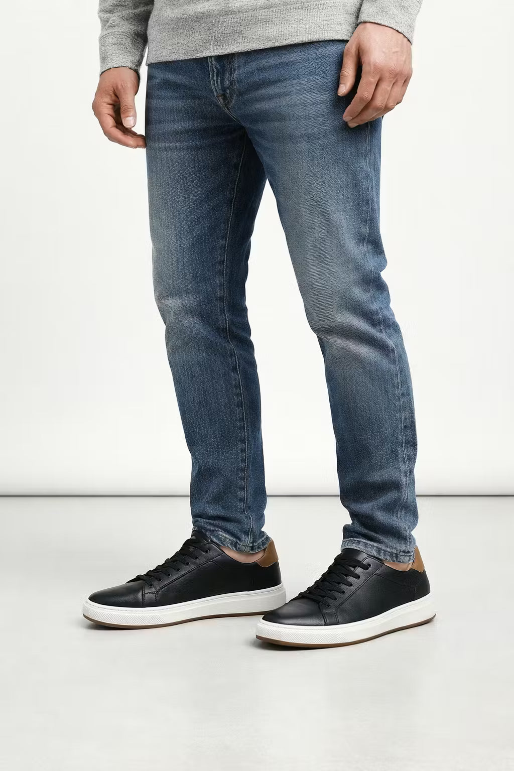 MetroCore Leather Panel Lace-Up Sneakers