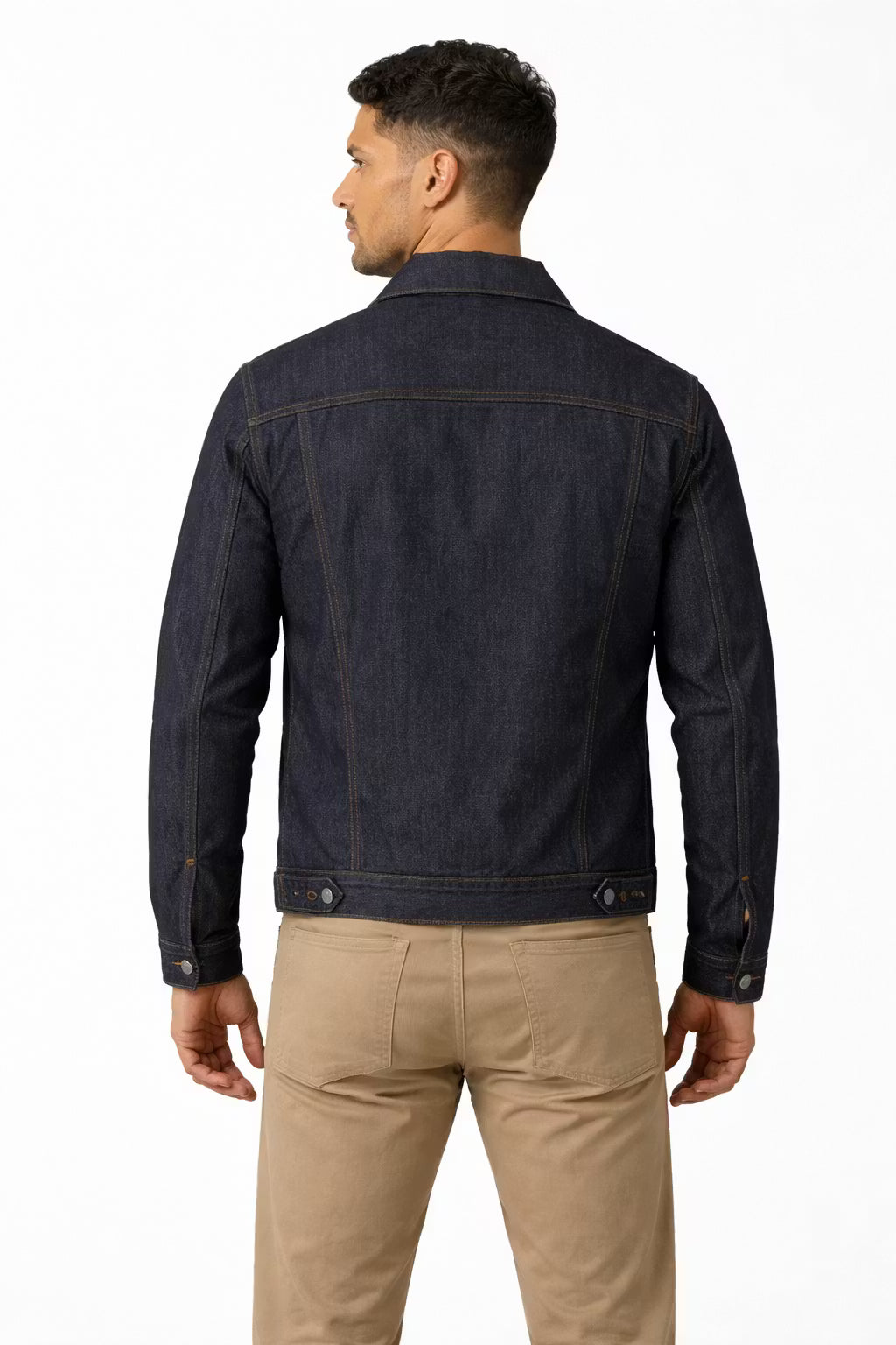 Men’s Dark Raw Denim Jacket