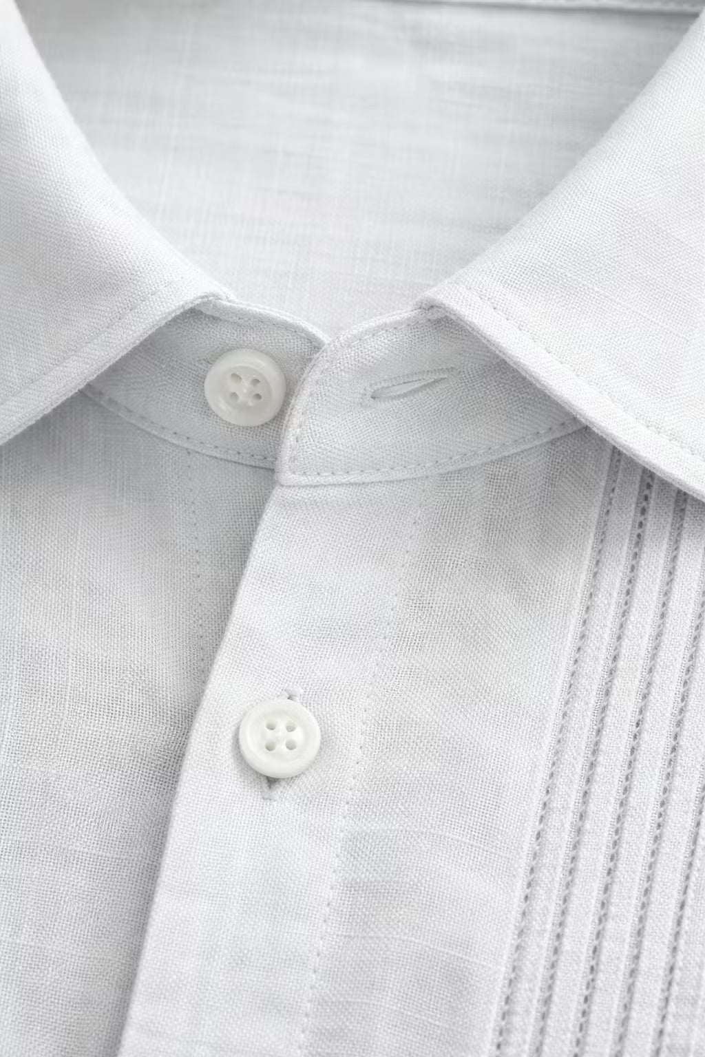 Textured Panel Short Sleeve Button Shirt