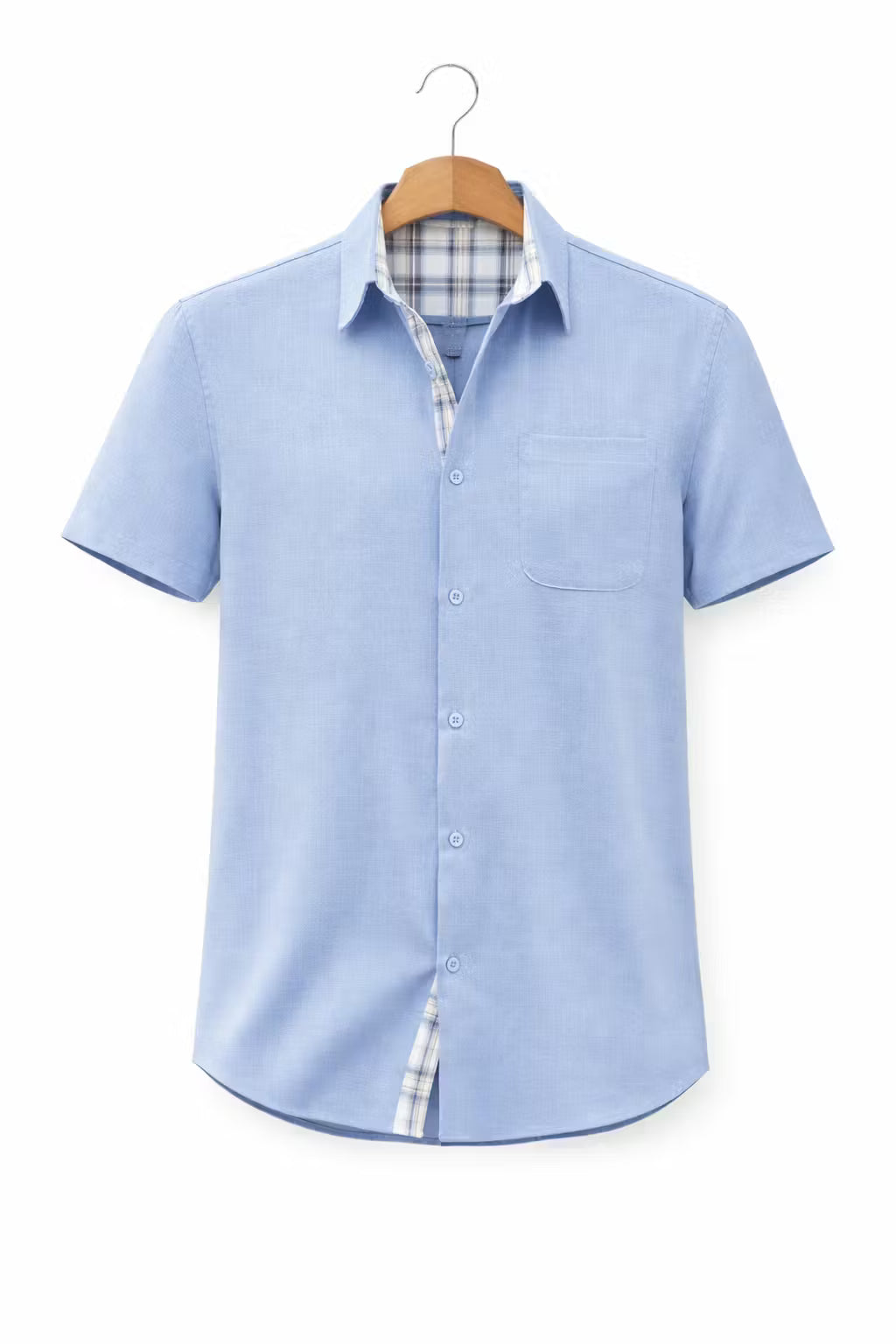 Textured Short Sleeve Button Shirt