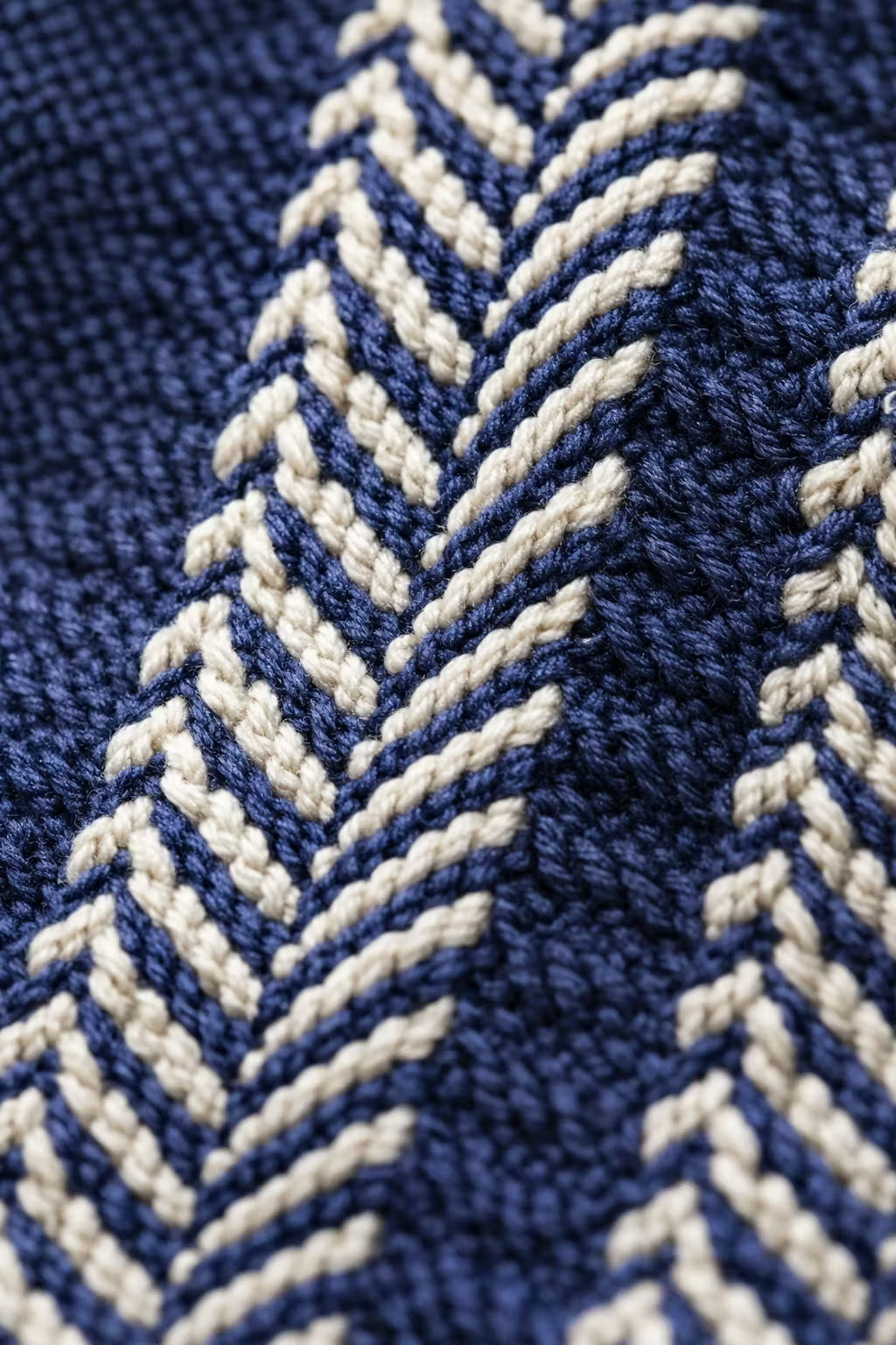 Chevron Jacquard Knit Polo Shirt