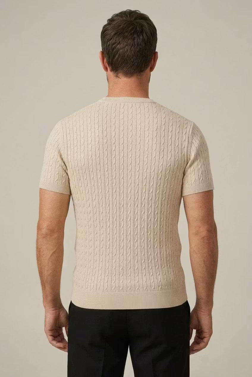 Riviera Cable Knit Tee