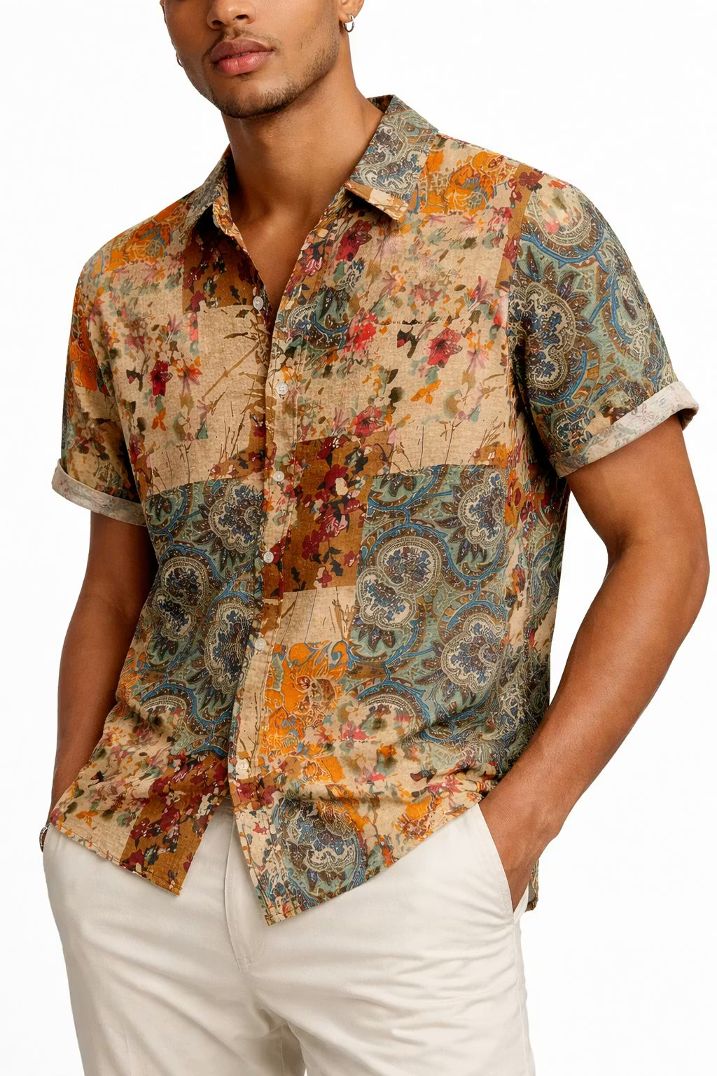 Nomad Patch Lyocell Print Shirt