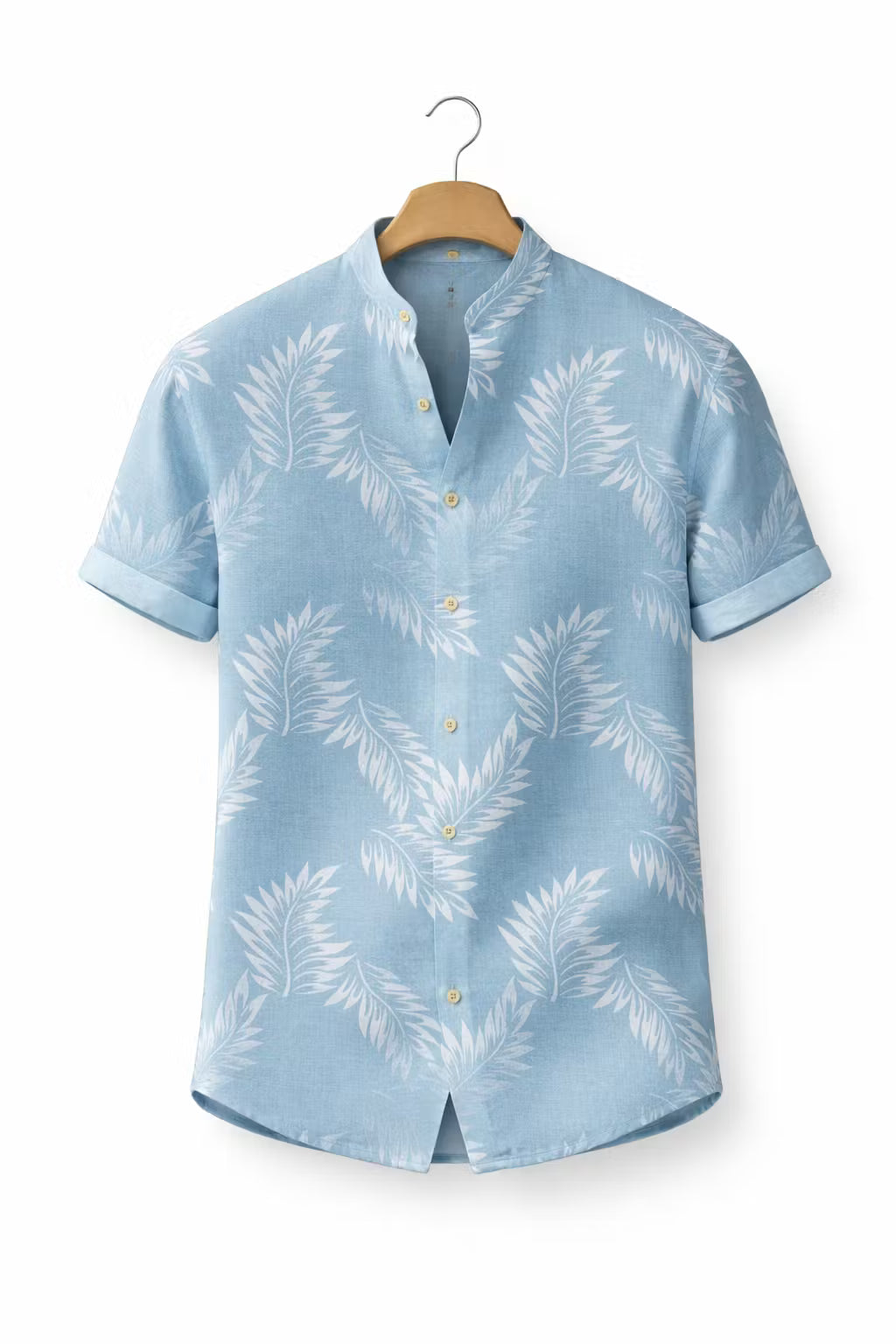Abstract Leaf Textured Resort Shirt