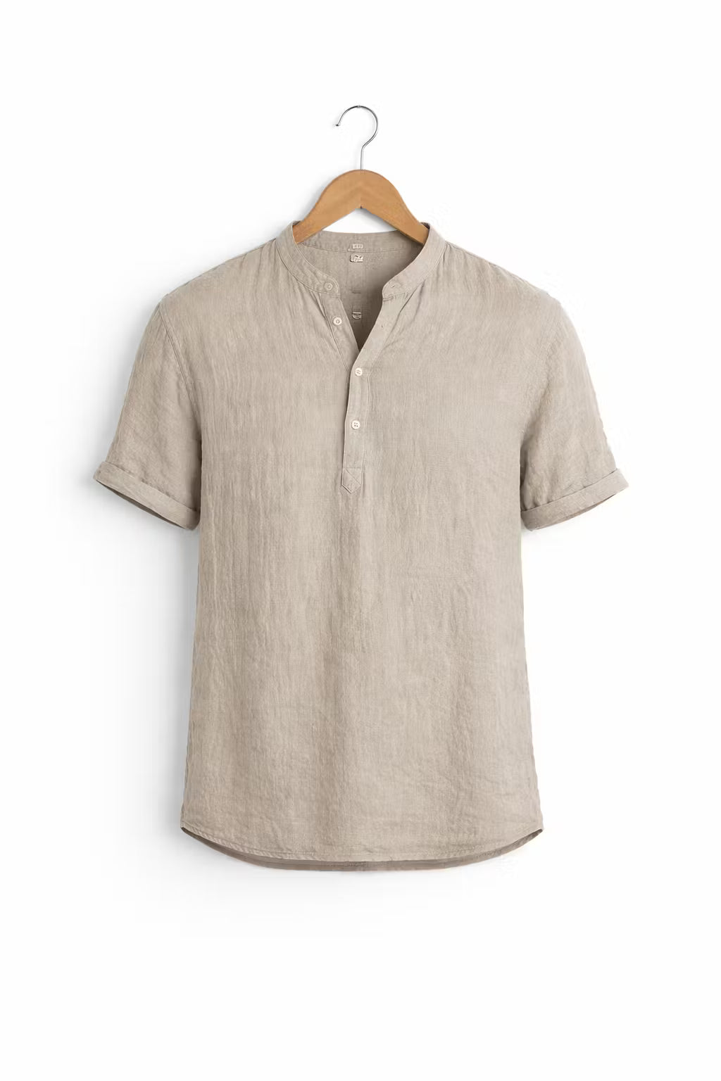 Men’s Linen Home Lounge Henley Shirt